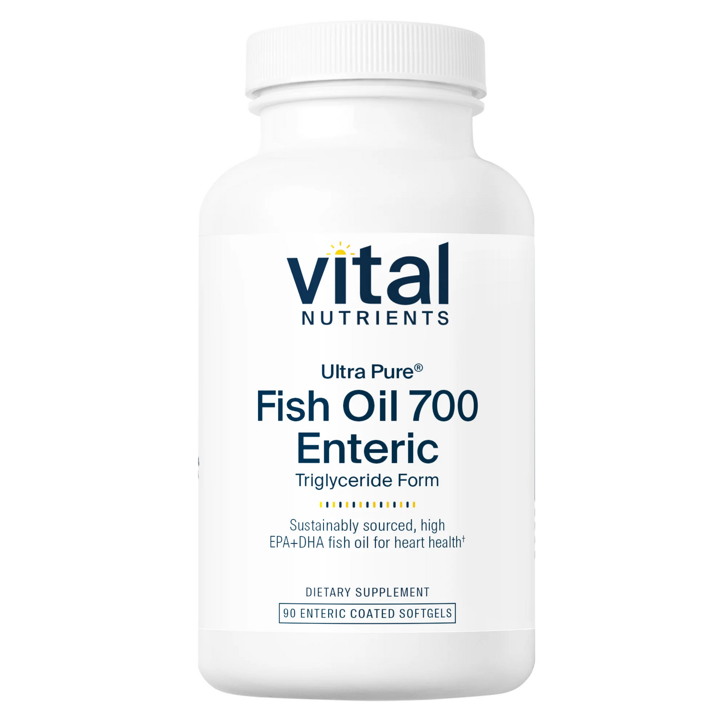 Ultra Pure® Fish Oil 700 Enteric Pharmaceutical Grade Triglyceride Form (Vital Nutrition)