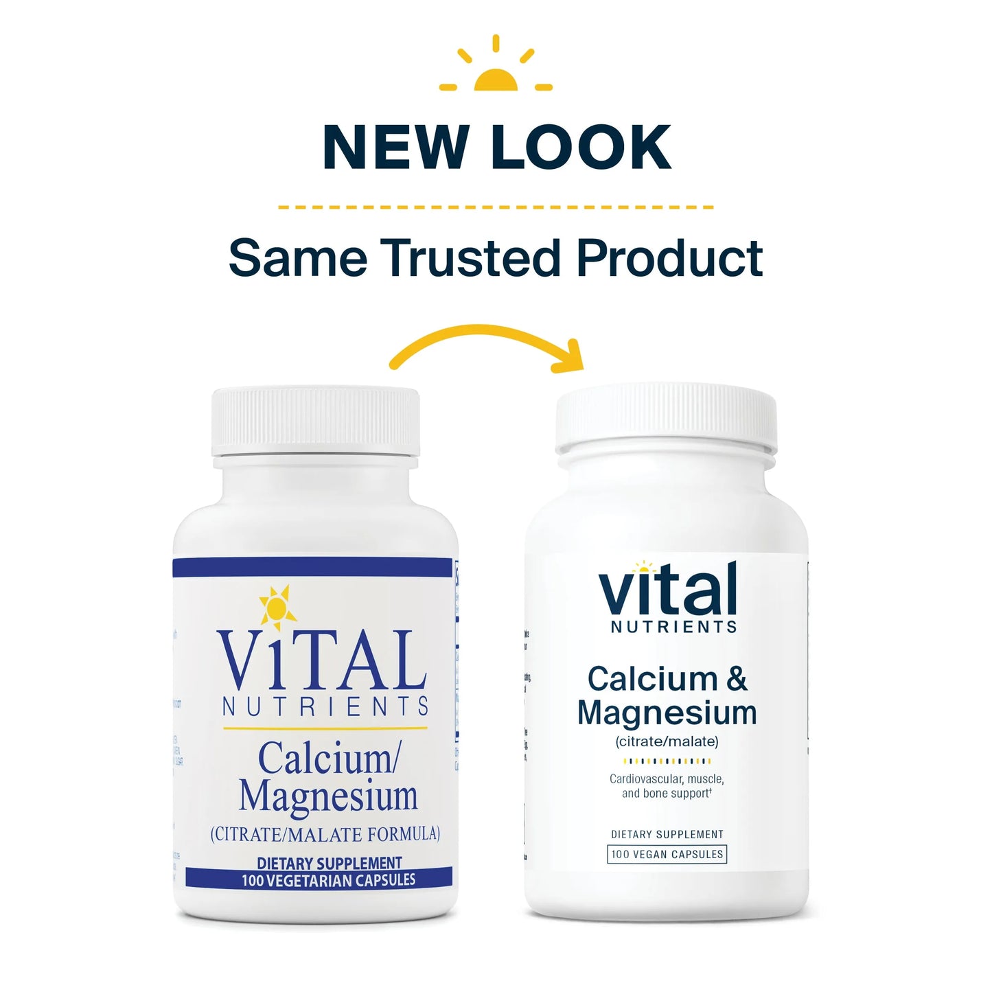 Calcium/Magnesium (Citrate/Malate Formula)(Vital Nutrition) - HAPIVERI