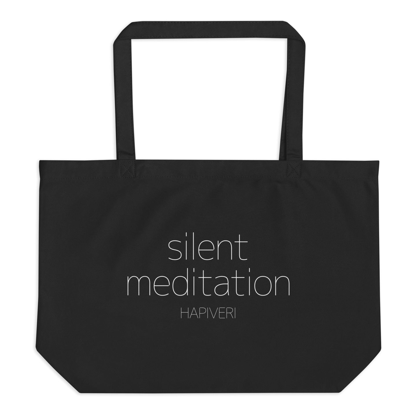 Silent Meditation オーガニック トートバッグ(大) - HAPIVERI