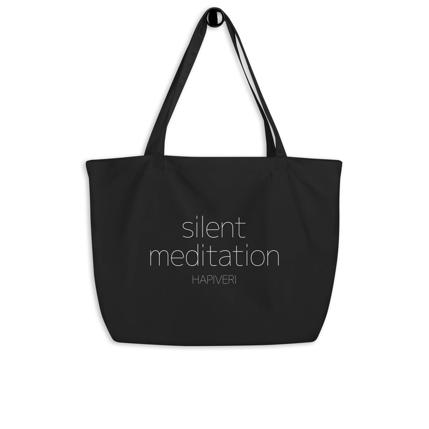 Silent Meditation オーガニック トートバッグ(大) - HAPIVERI