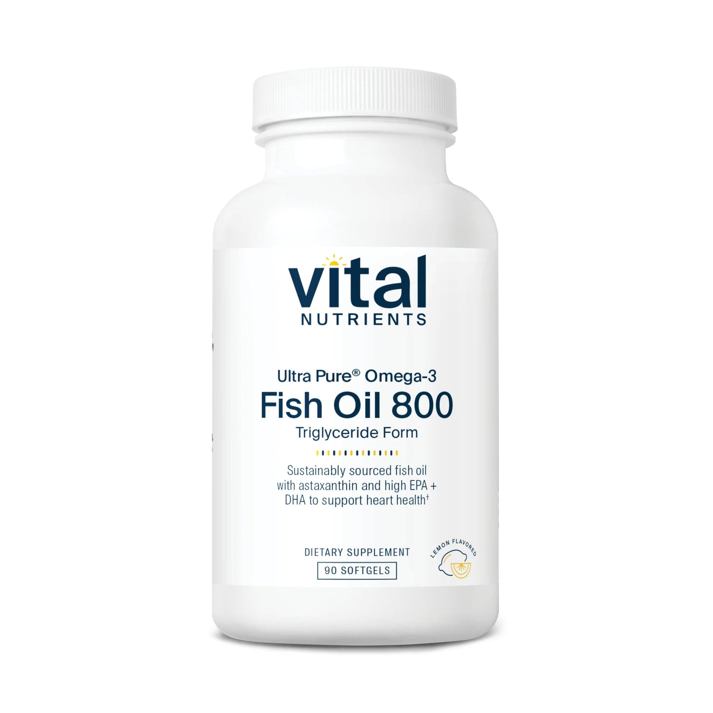 Ultra Pure® Fish Oil 800 Triglyceride Form Pharmaceutical Grade(Vital Nutrition) - HAPIVERI