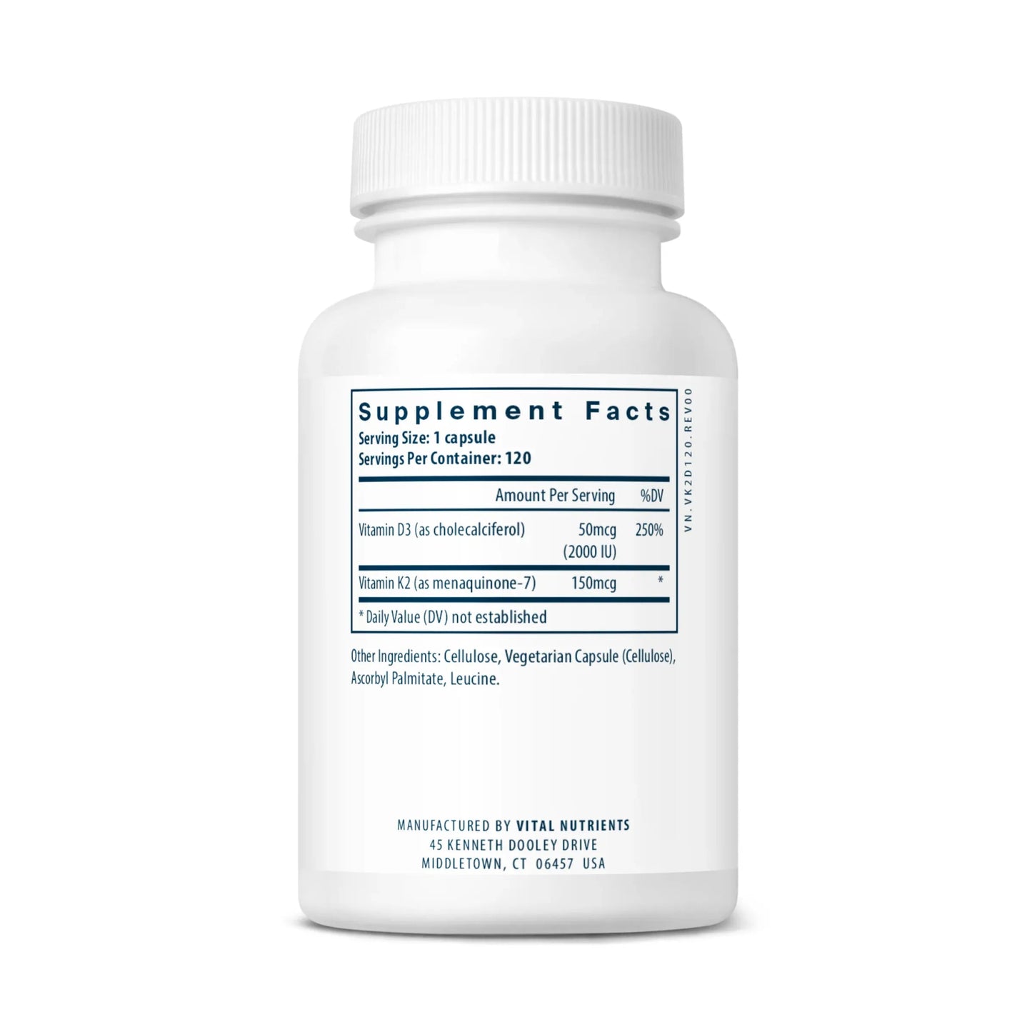 Vitamin D3 + K2(Vital Nutrition) - HAPIVERI