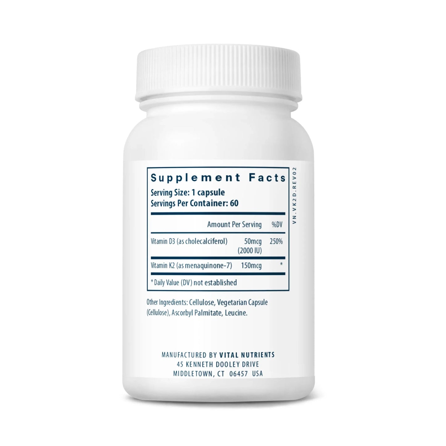 Vitamin D3 + K2(Vital Nutrition) - HAPIVERI