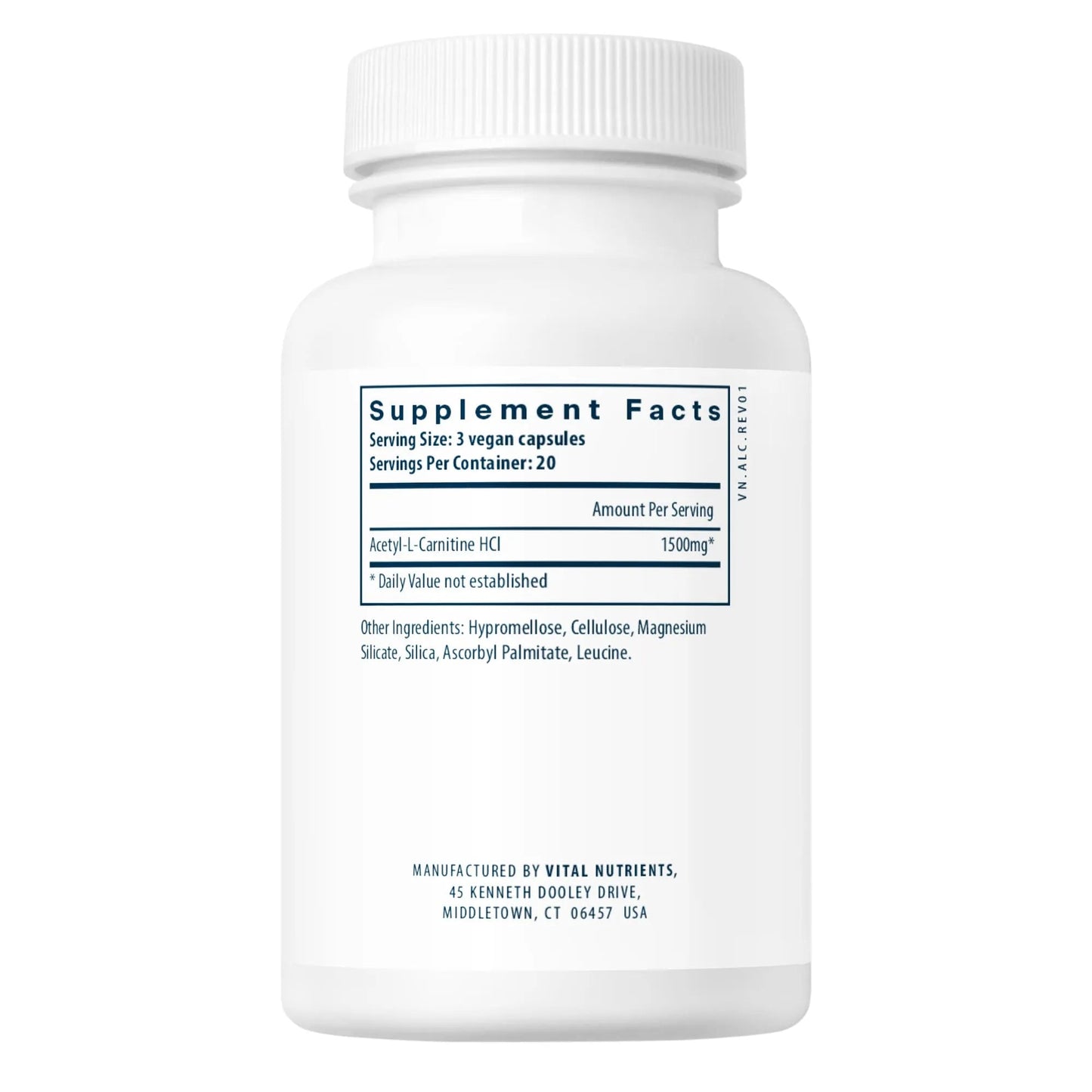Acetyl L-Carnitine 500mg(Vital Nutrition) - HAPIVERI