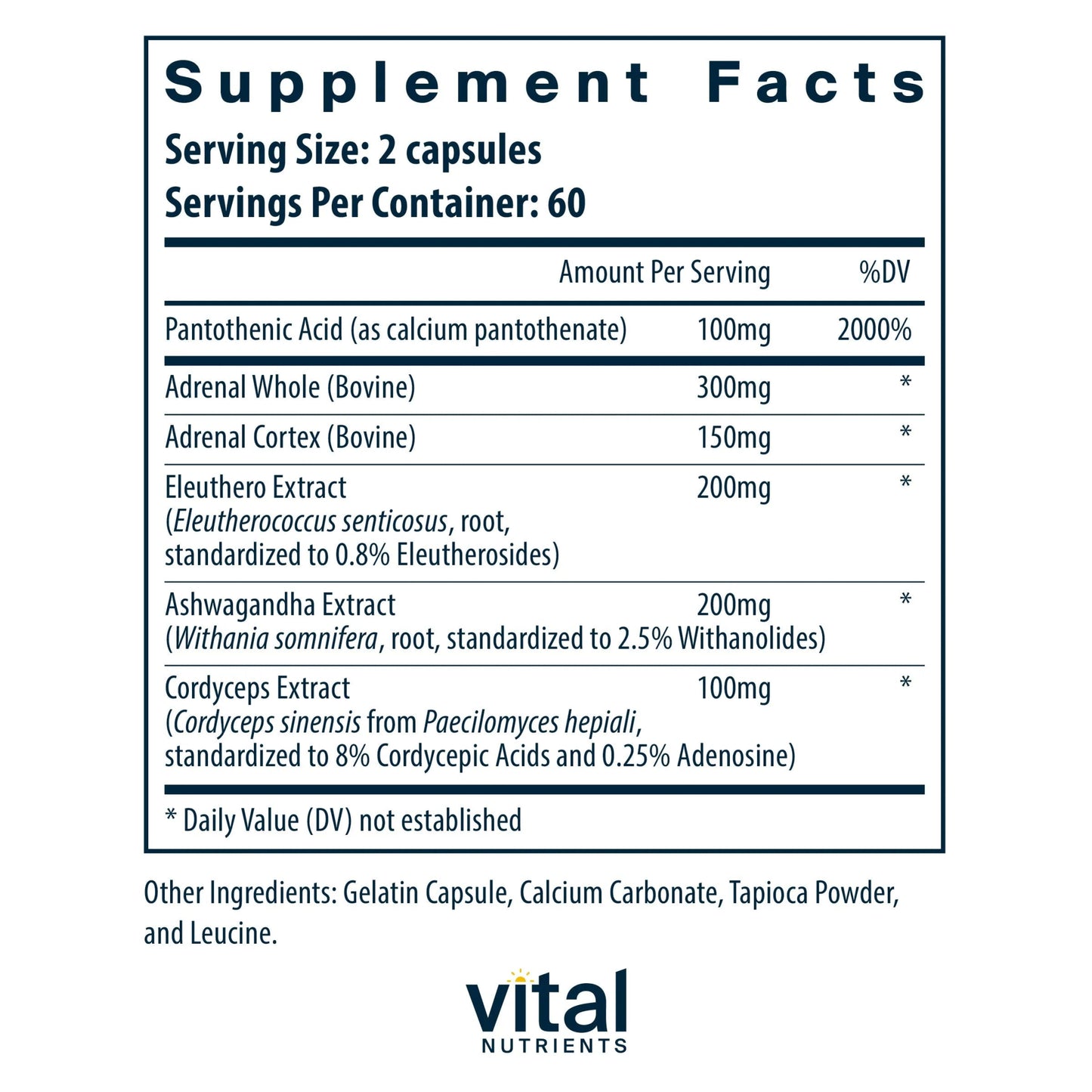 Adrenal Support (Vital Nutrition) - HAPIVERI