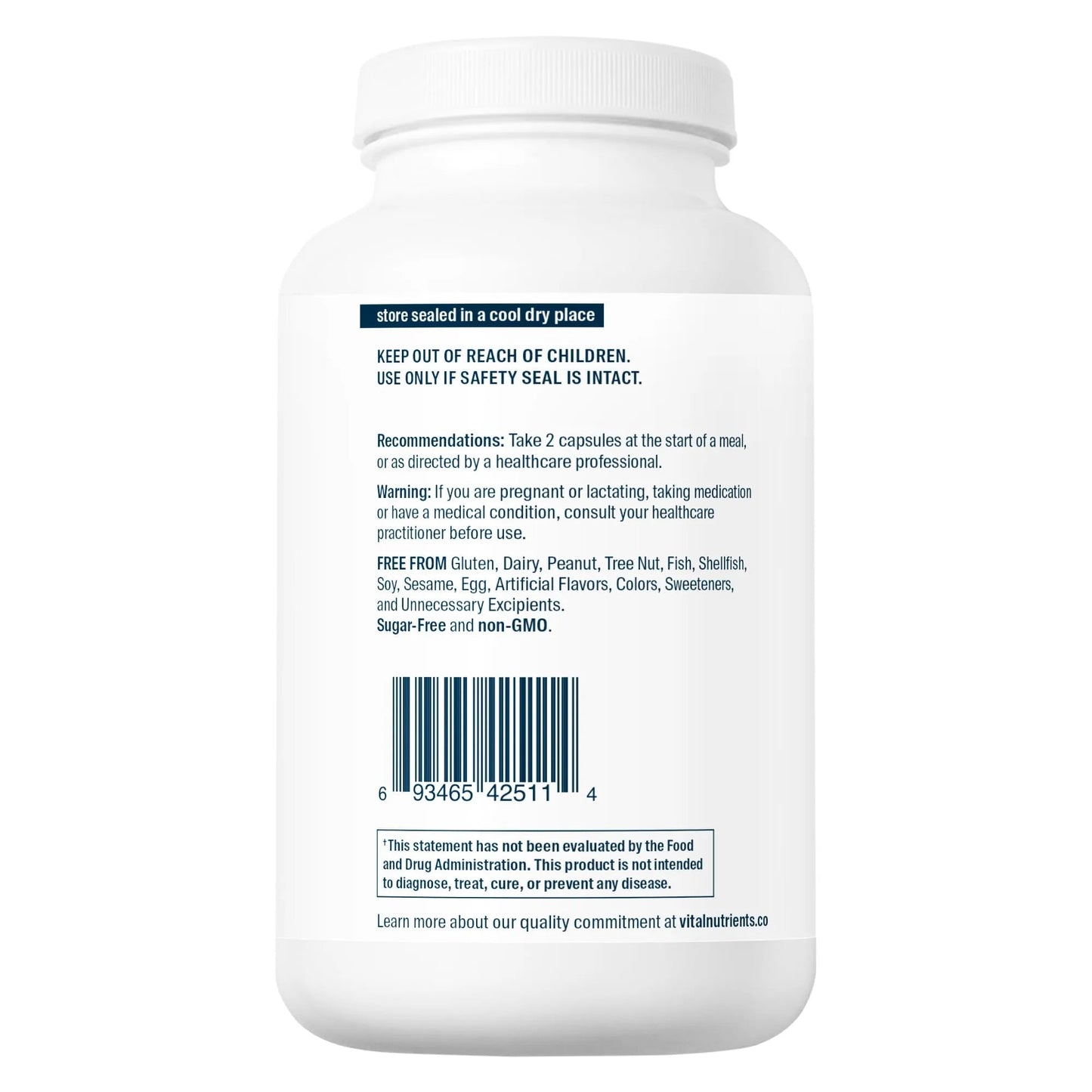 Betaine HCl Pepsin Gentian Root Extract(Vital Nutrition) - HAPIVERI