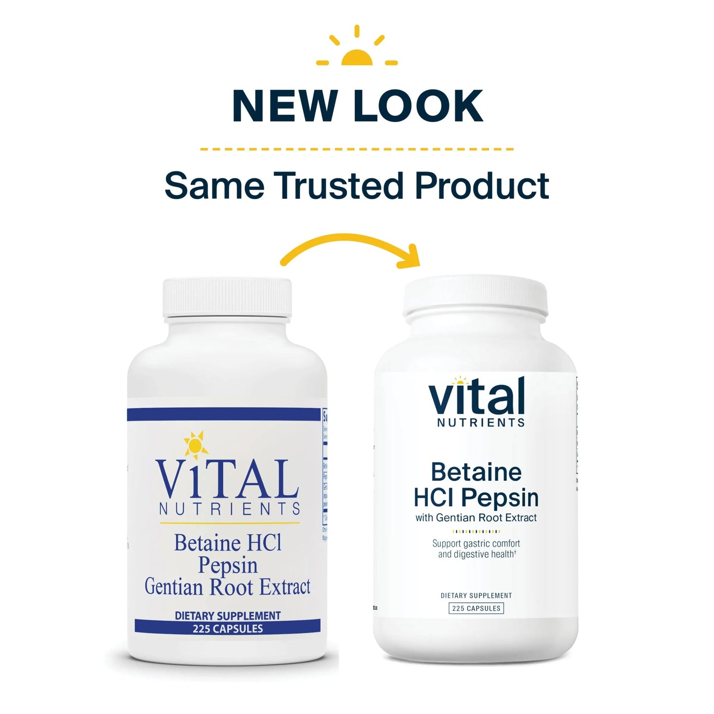 Betaine HCl Pepsin Gentian Root Extract(Vital Nutrition) - HAPIVERI