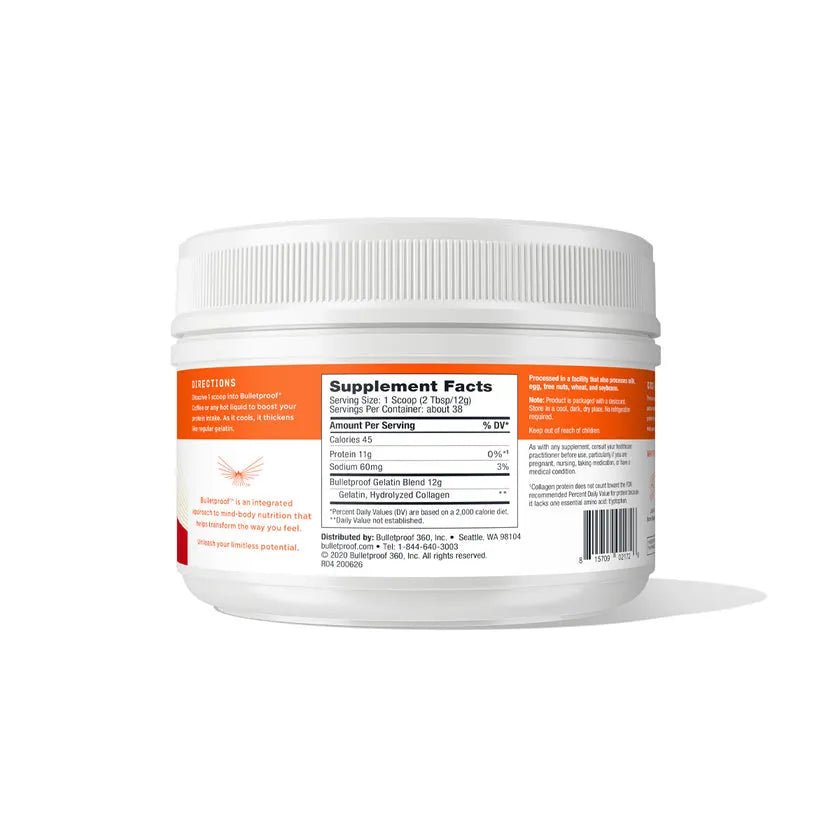 Bulletproof コラゲラチン 無香料 454g - HAPIVERI
