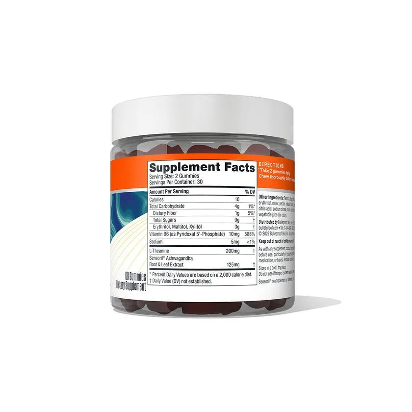 Bulletproof 60 COUNT STRESS GUMMIES REDUCES STRESS & IMPROVES MOOD† - HAPIVERI