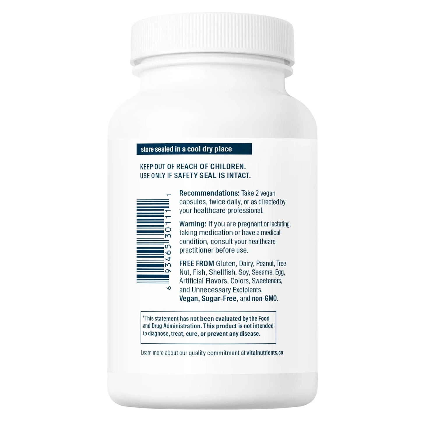 Calcium (Citrate/Malate) 150mg(Vital Nutrition) - HAPIVERI