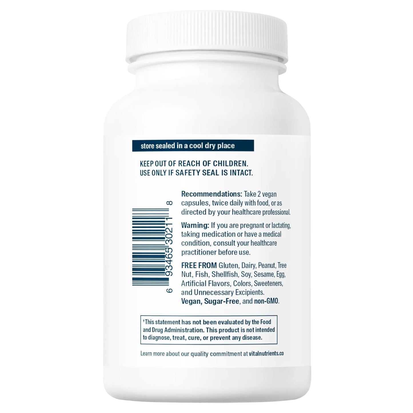 Calcium/Magnesium (Citrate/Malate Formula)(Vital Nutrition) - HAPIVERI