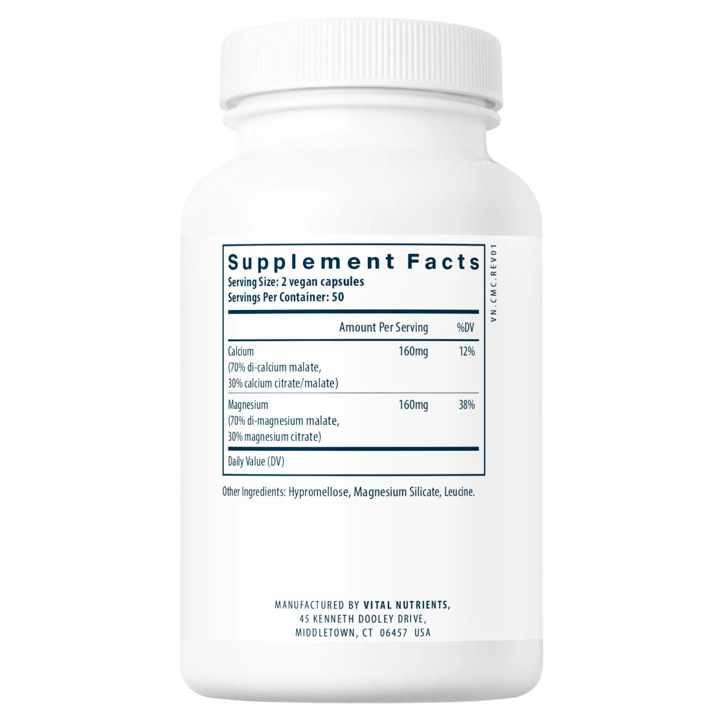 Calcium/Magnesium (Citrate/Malate Formula)(Vital Nutrition) - HAPIVERI