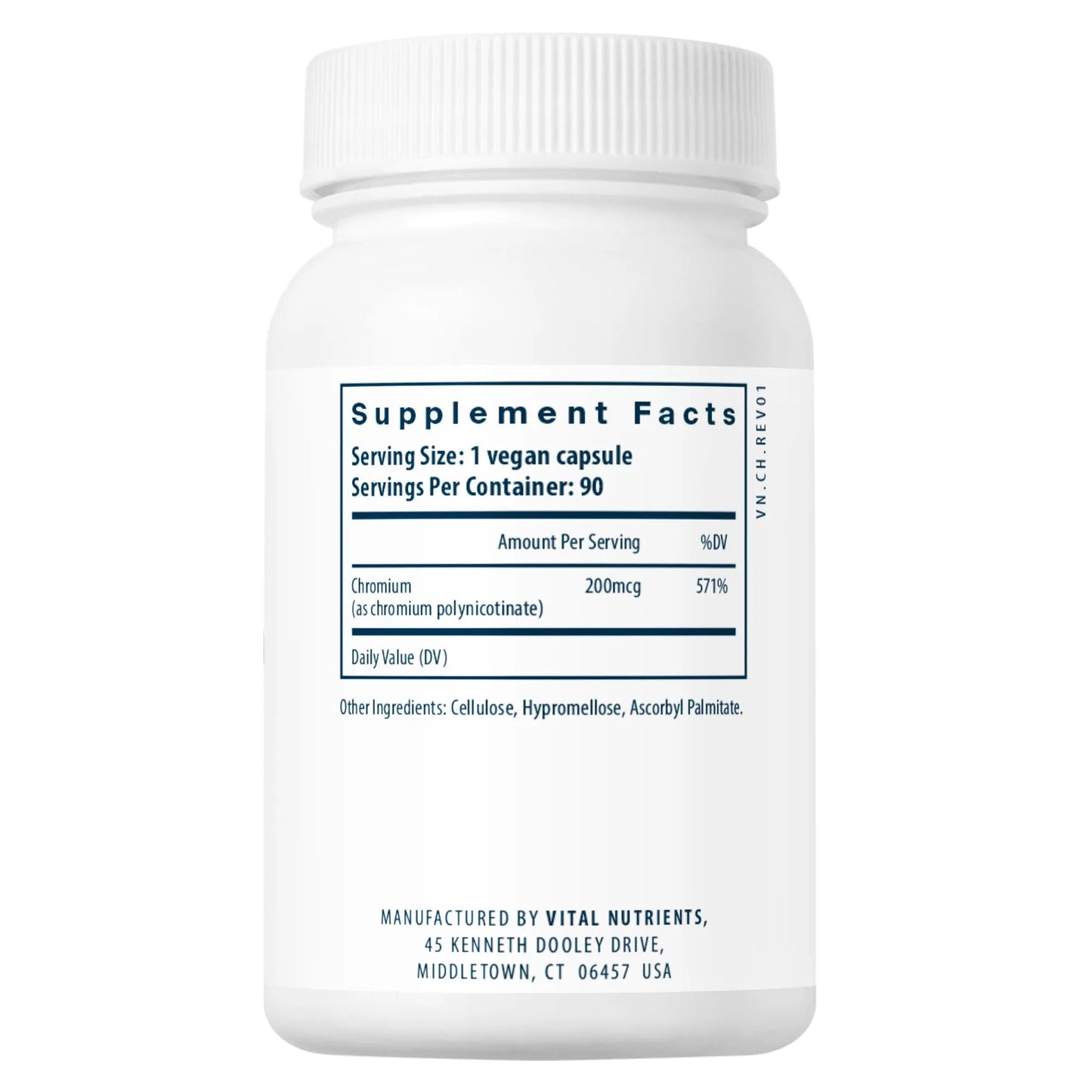 Chromium (Polynicotinate) 200mcg(Vital Nutrition) - HAPIVERI