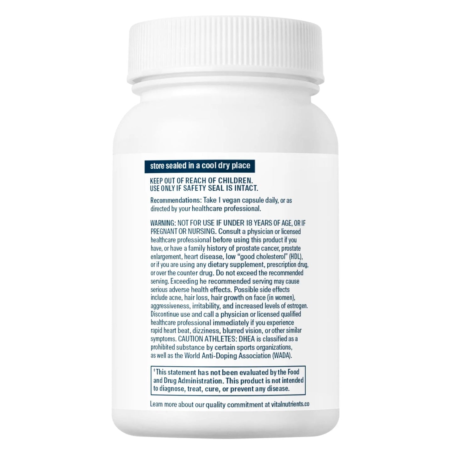 DHEA (Micronized) 50mg(Vital Nutrition) - HAPIVERI