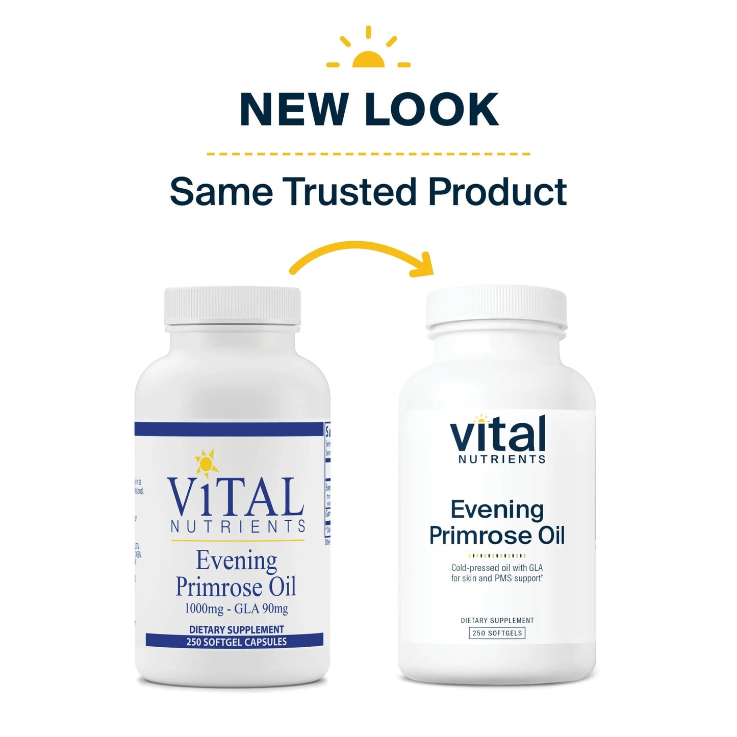 Evening Primrose Oil 1000 - GLA 90mg (Vital Nutrition) - HAPIVERI