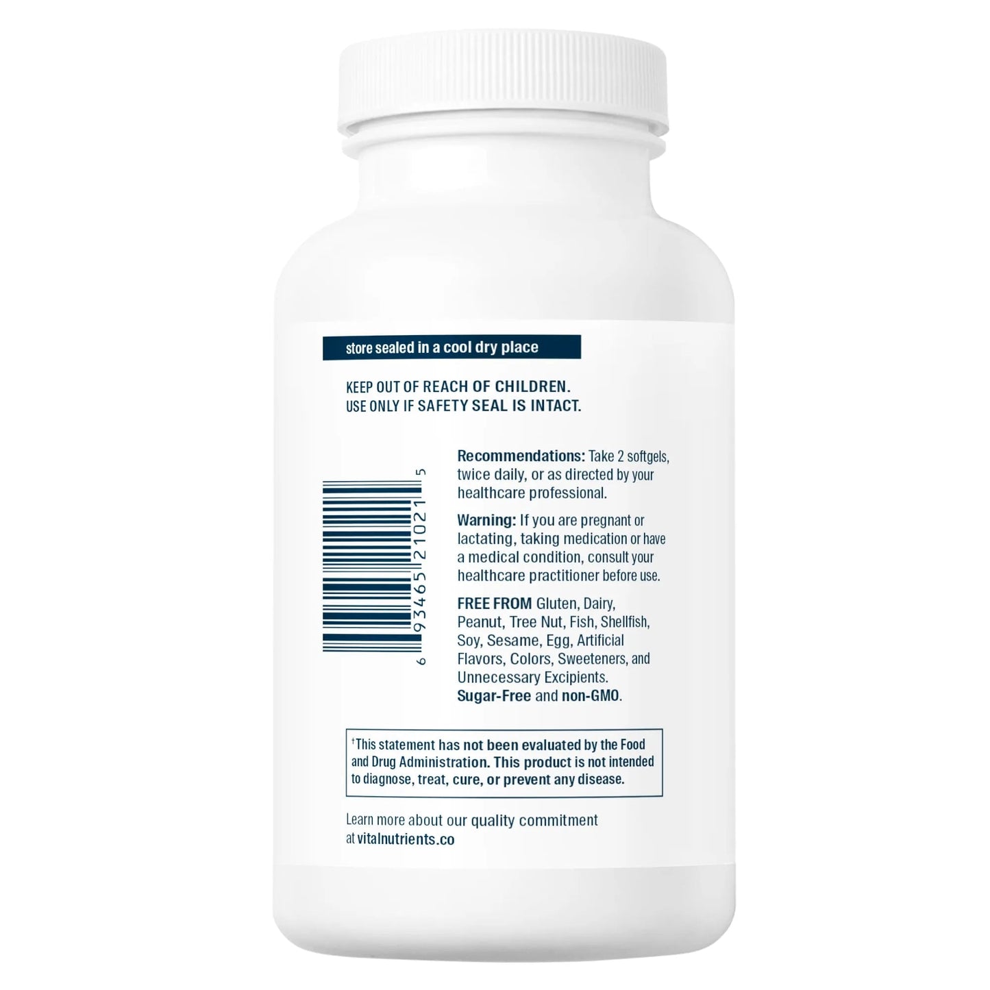 Evening Primrose Oil 1000 - GLA 90mg (Vital Nutrition) - HAPIVERI