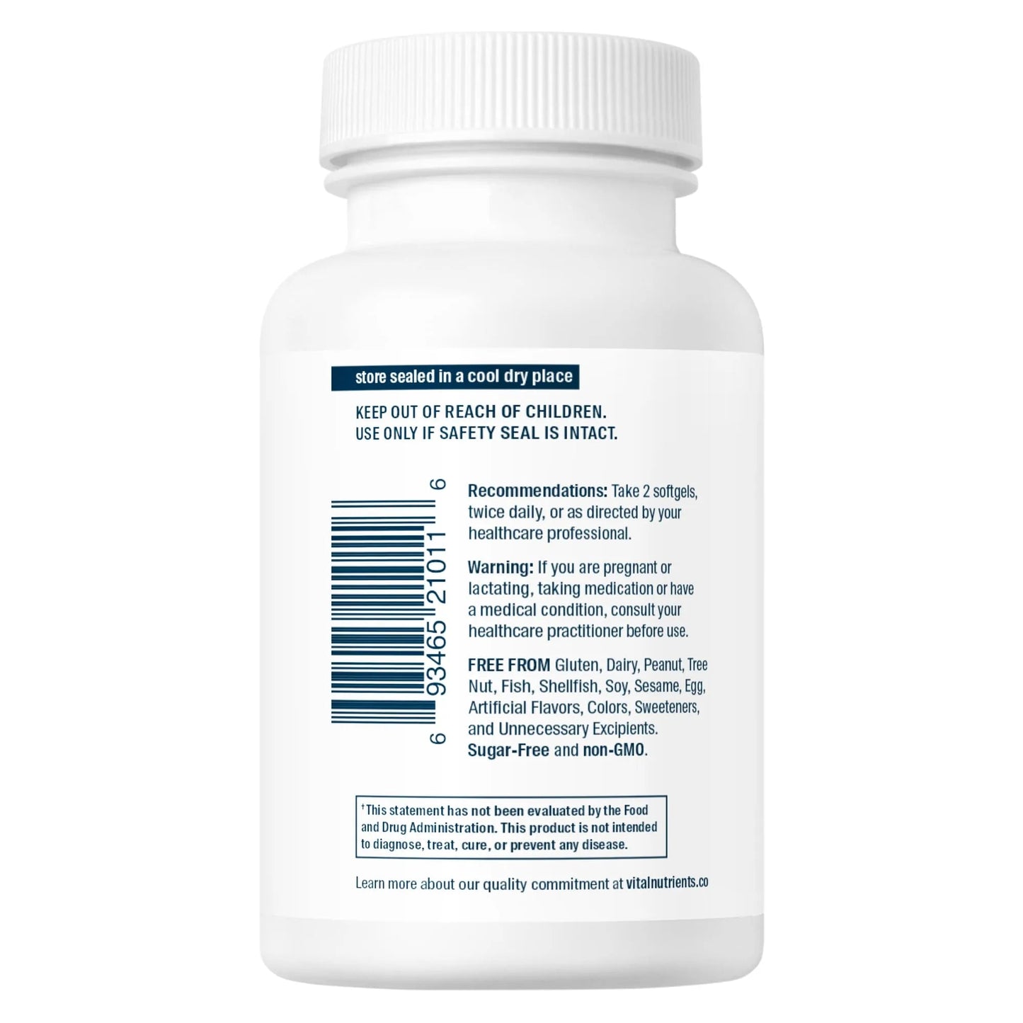 Evening Primrose Oil 1000 - GLA 90mg (Vital Nutrition) - HAPIVERI