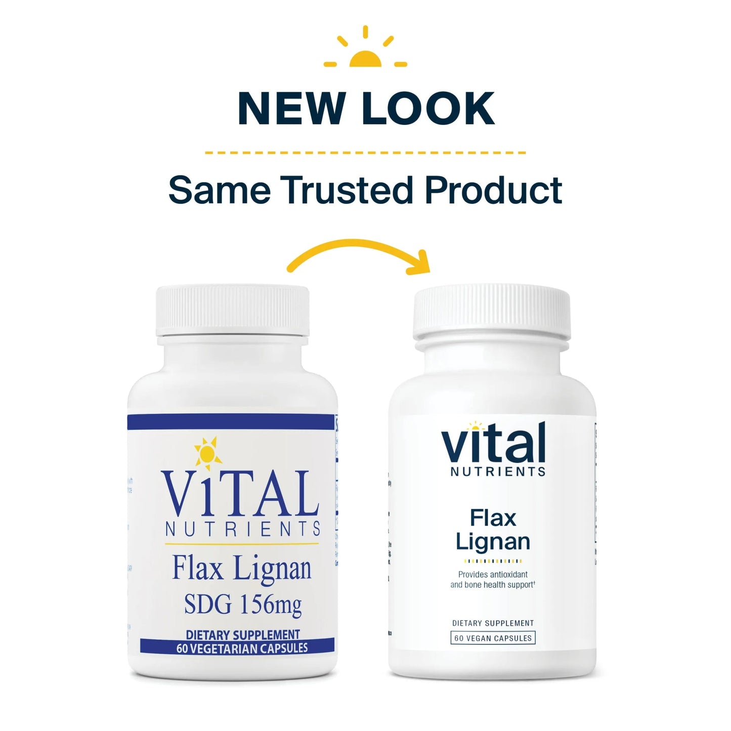 Flax Lignan SDG 156mg (Vital Nutrition) - HAPIVERI