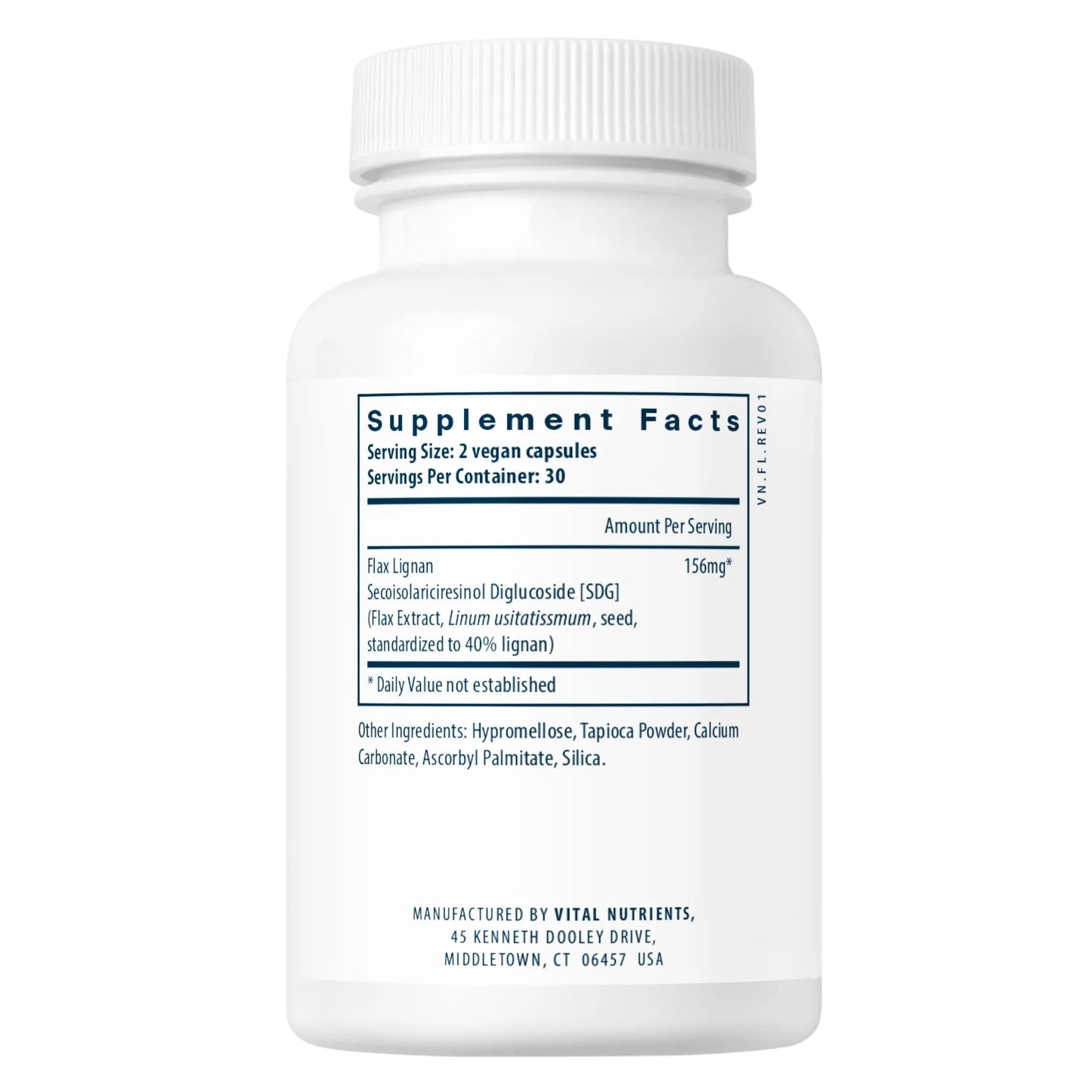 Flax Lignan SDG 156mg (Vital Nutrition) - HAPIVERI