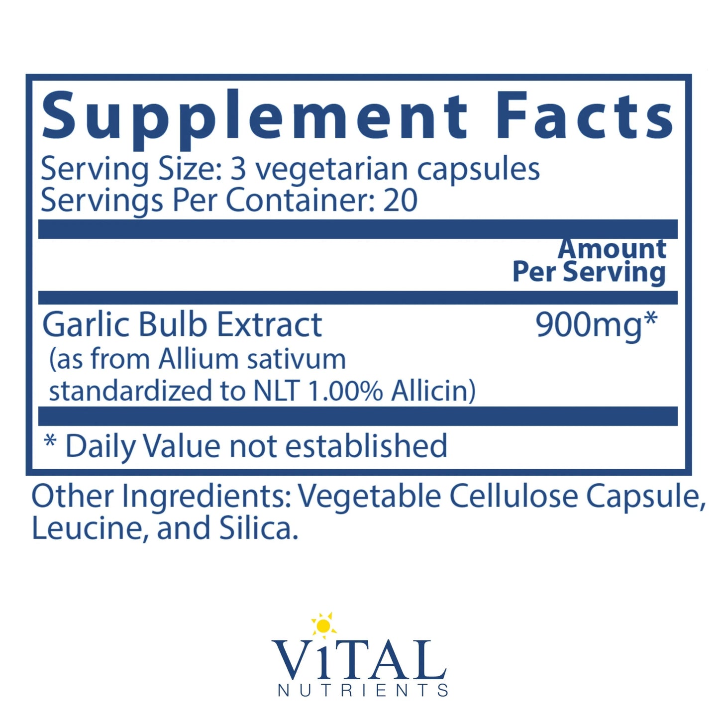 Garlic Extract (Vital Nutrition) - HAPIVERI