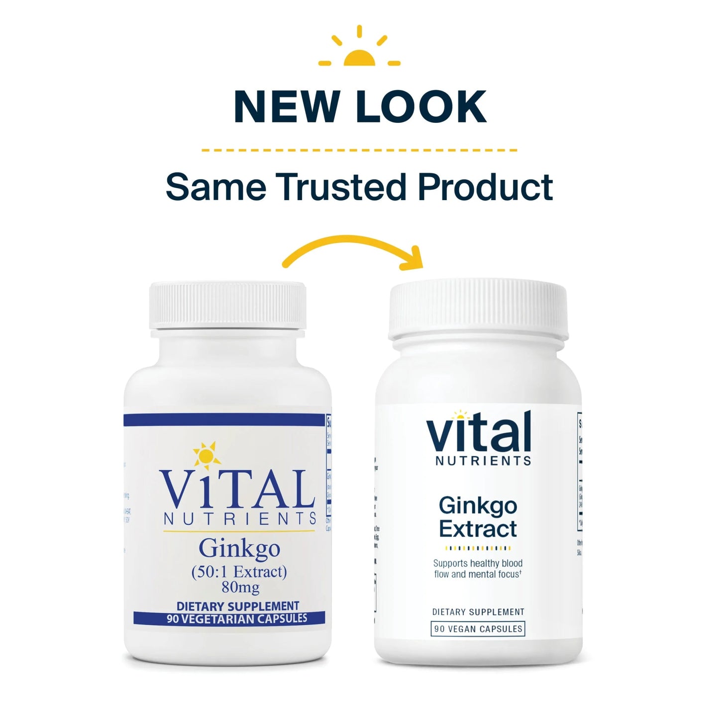 Ginkgo (50:1 Extract) 80mg (Vital Nutrition) - HAPIVERI