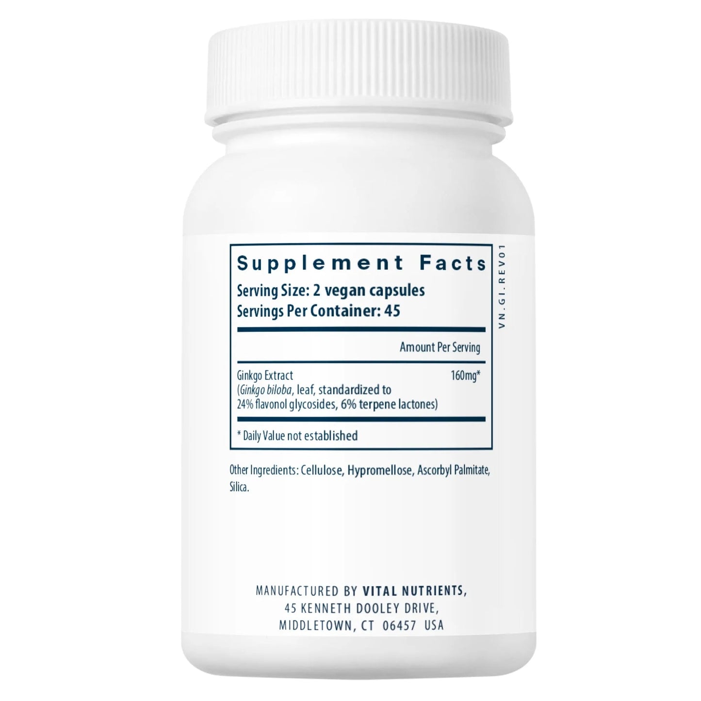 Ginkgo (50:1 Extract) 80mg (Vital Nutrition) - HAPIVERI