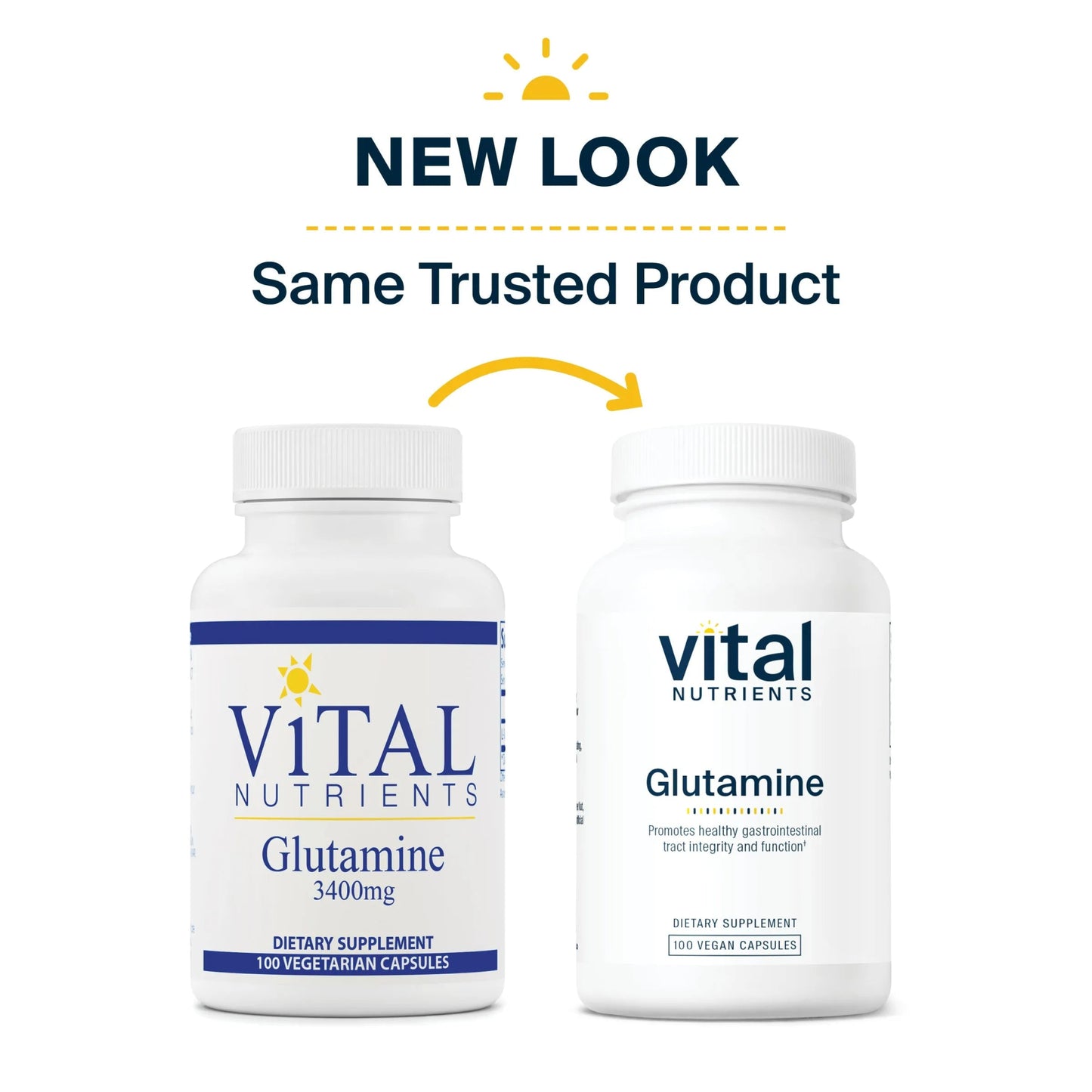 Glutamine 3400mg (Vital Nutrition) - HAPIVERI