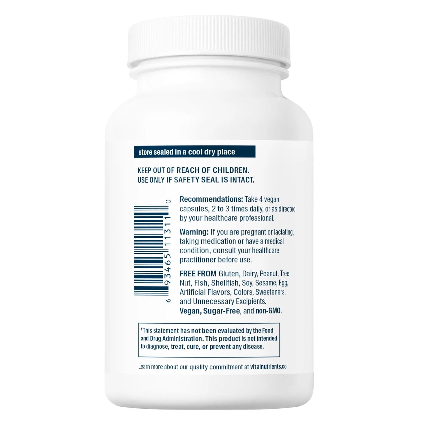 Glutamine 3400mg (Vital Nutrition) - HAPIVERI