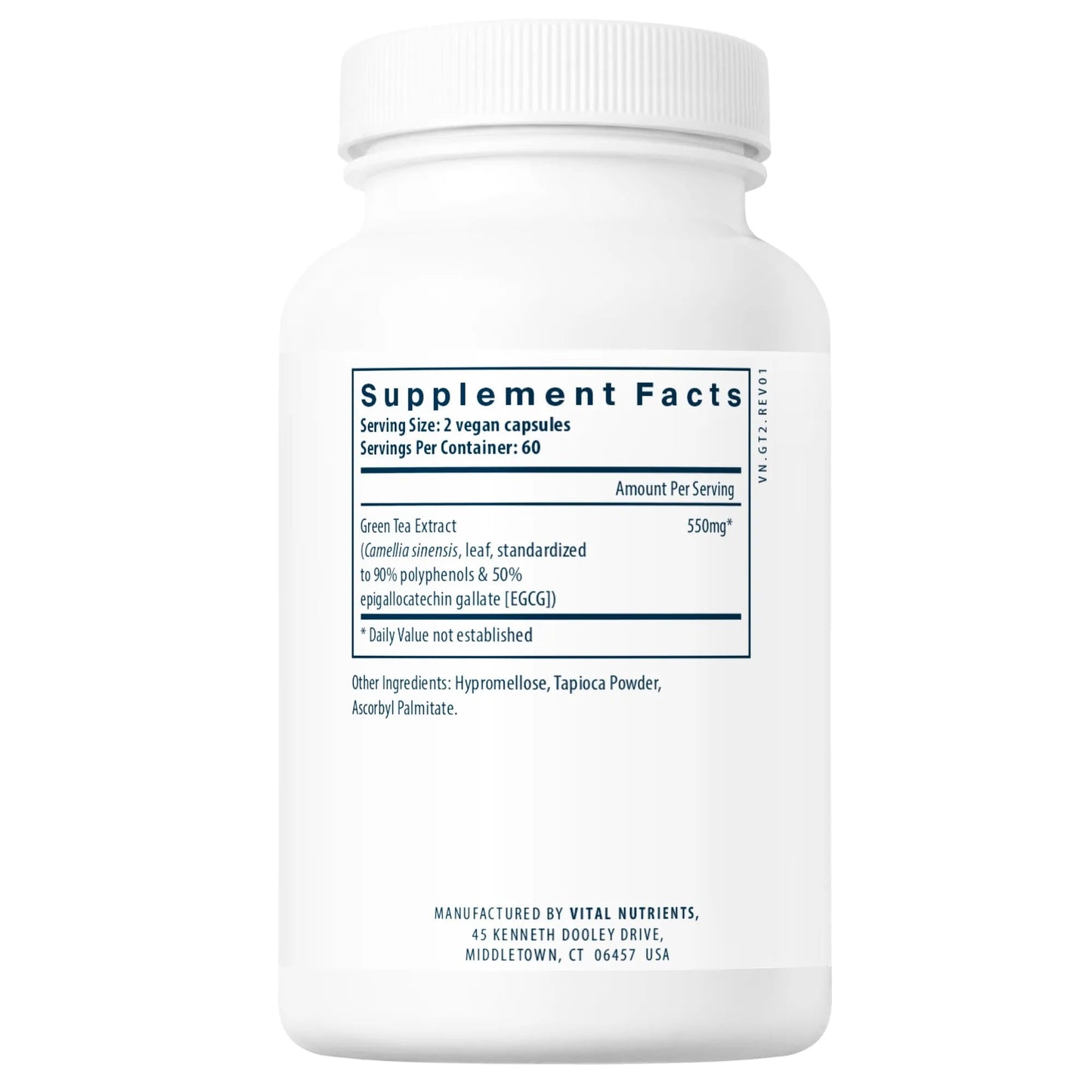 Green Tea Extract 80% 550mg(Vital Nutrition) - HAPIVERI