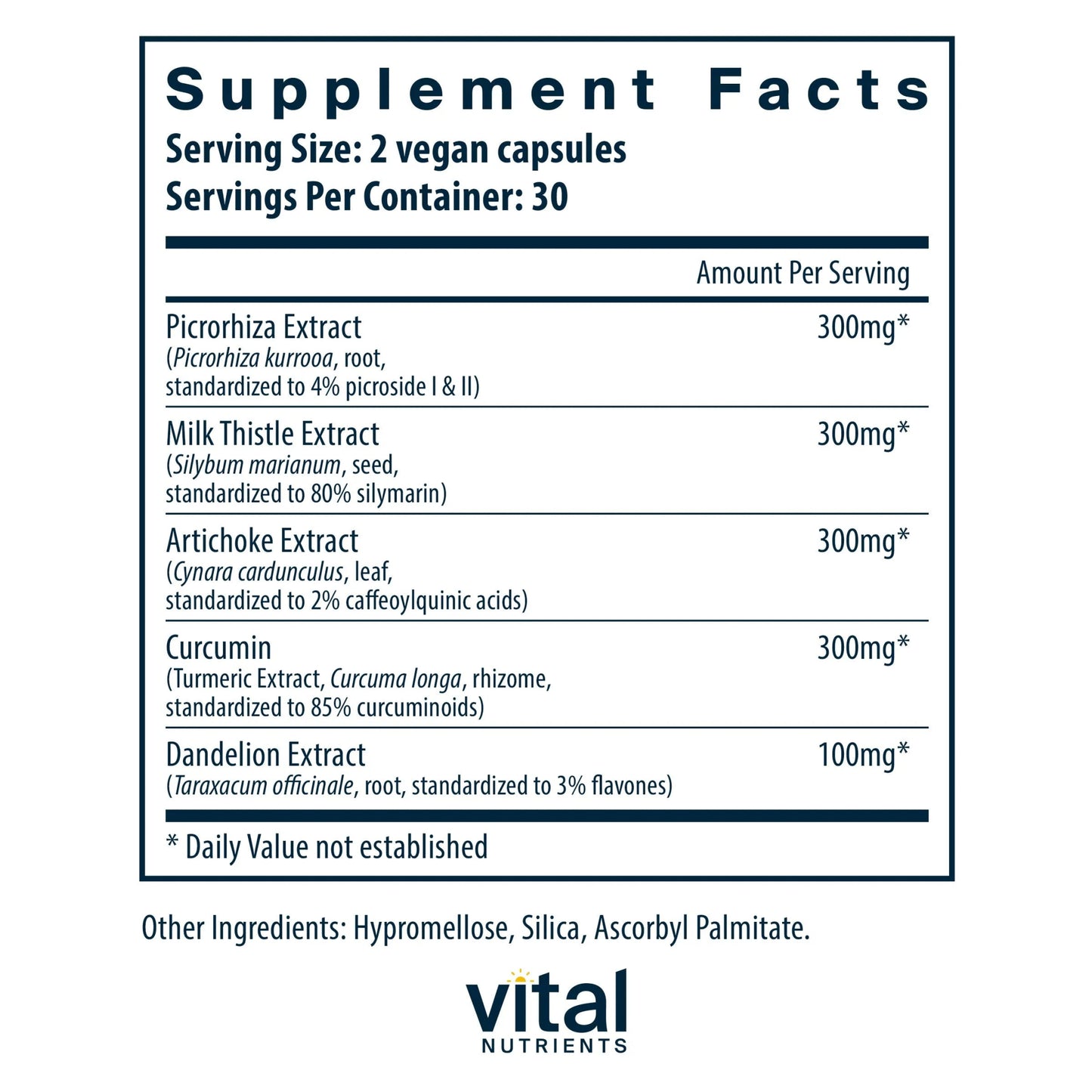 Liver Support II (with Picrorhiza)(Vital Nutrition) - HAPIVERI