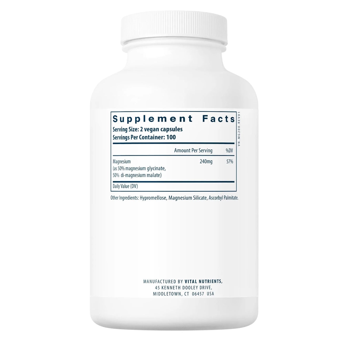 Magnesium (glycinate/malate) 120mg(Vital Nutrition) - HAPIVERI
