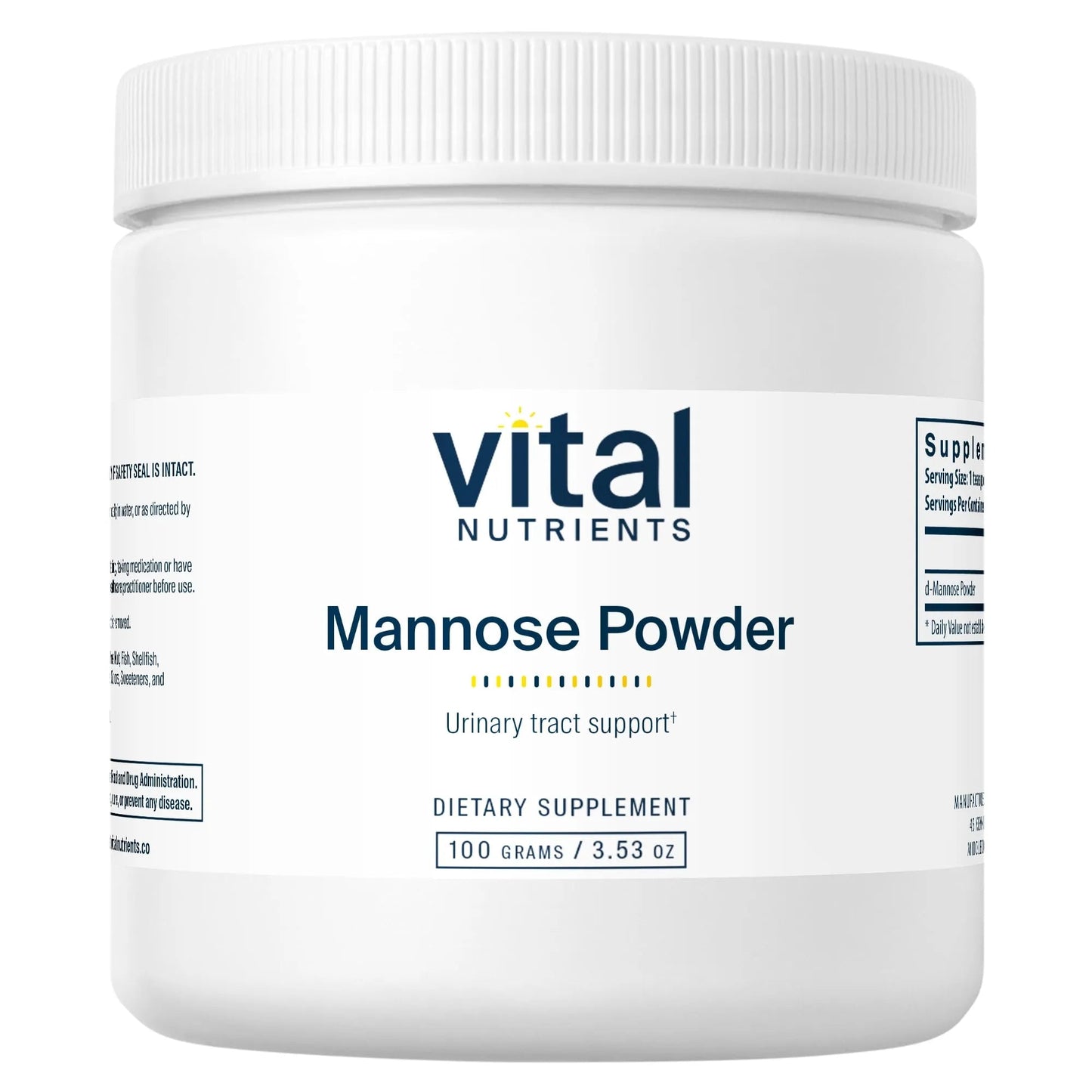 Mannose Powder (Urinary Tract Support) (Vital Nutrition) - HAPIVERI