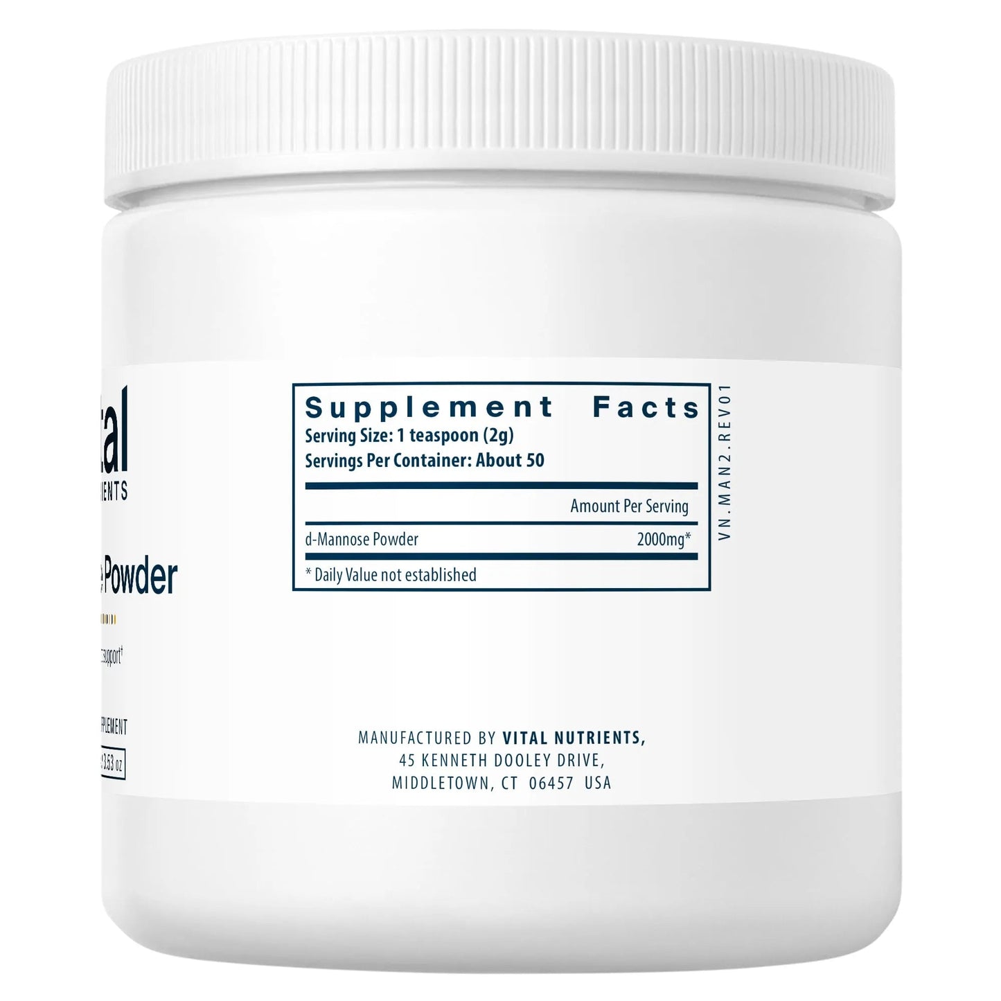 Mannose Powder (Urinary Tract Support) (Vital Nutrition) - HAPIVERI