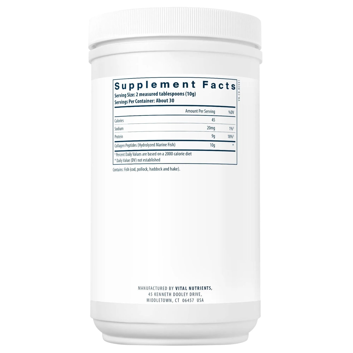 Marine Collagen Wild-Caught Type I & III (Vital Nutrition) - HAPIVERI