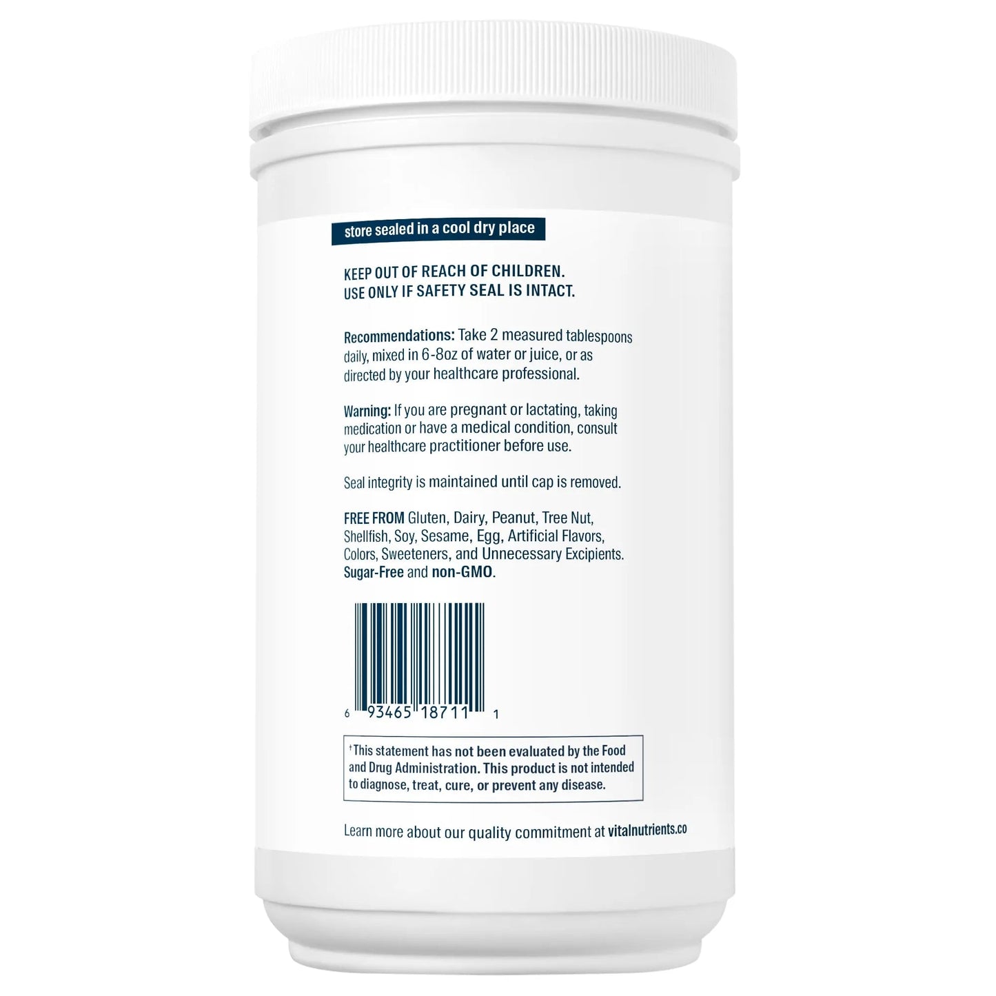 Marine Collagen Wild-Caught Type I & III (Vital Nutrition) - HAPIVERI