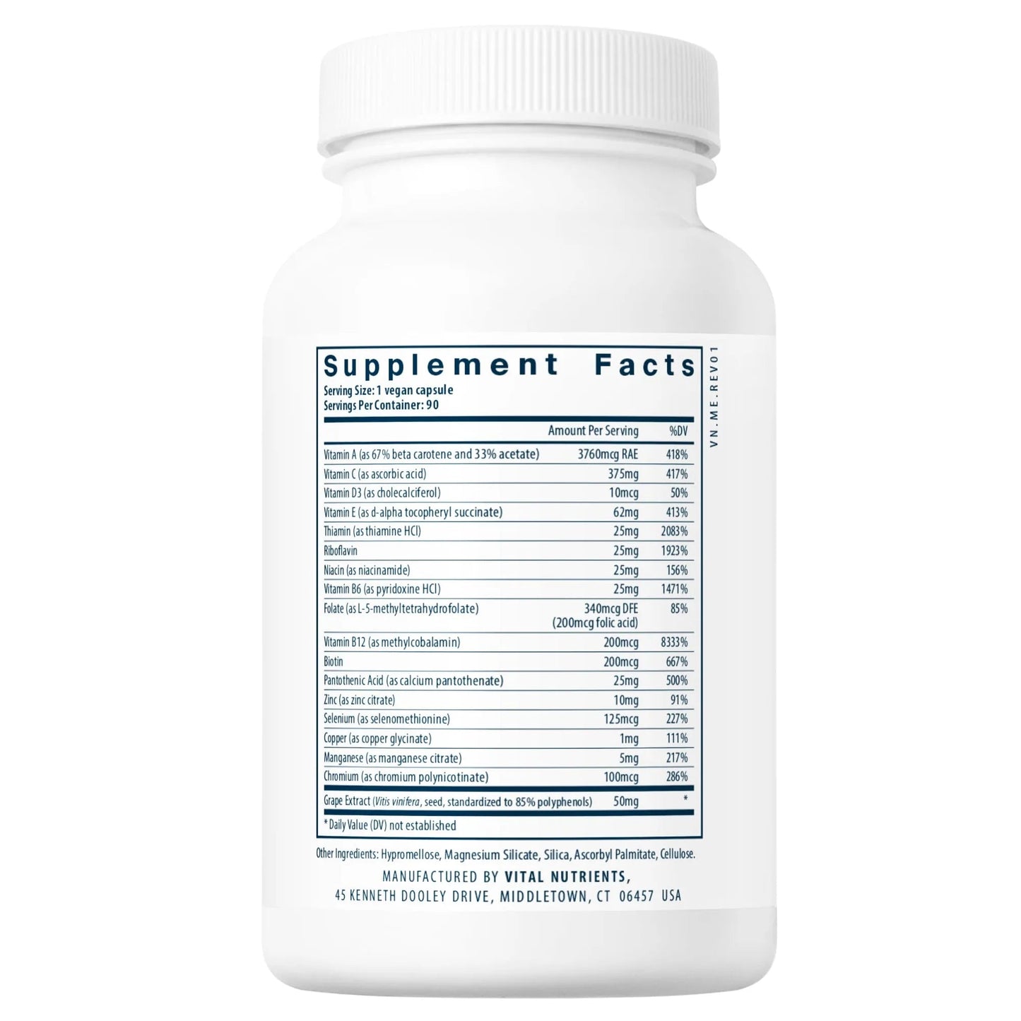 Minimal and Essential® ANTIOXIDANT AND MULTI-VITAMIN FORMULA (Vital Nutrition) - HAPIVERI