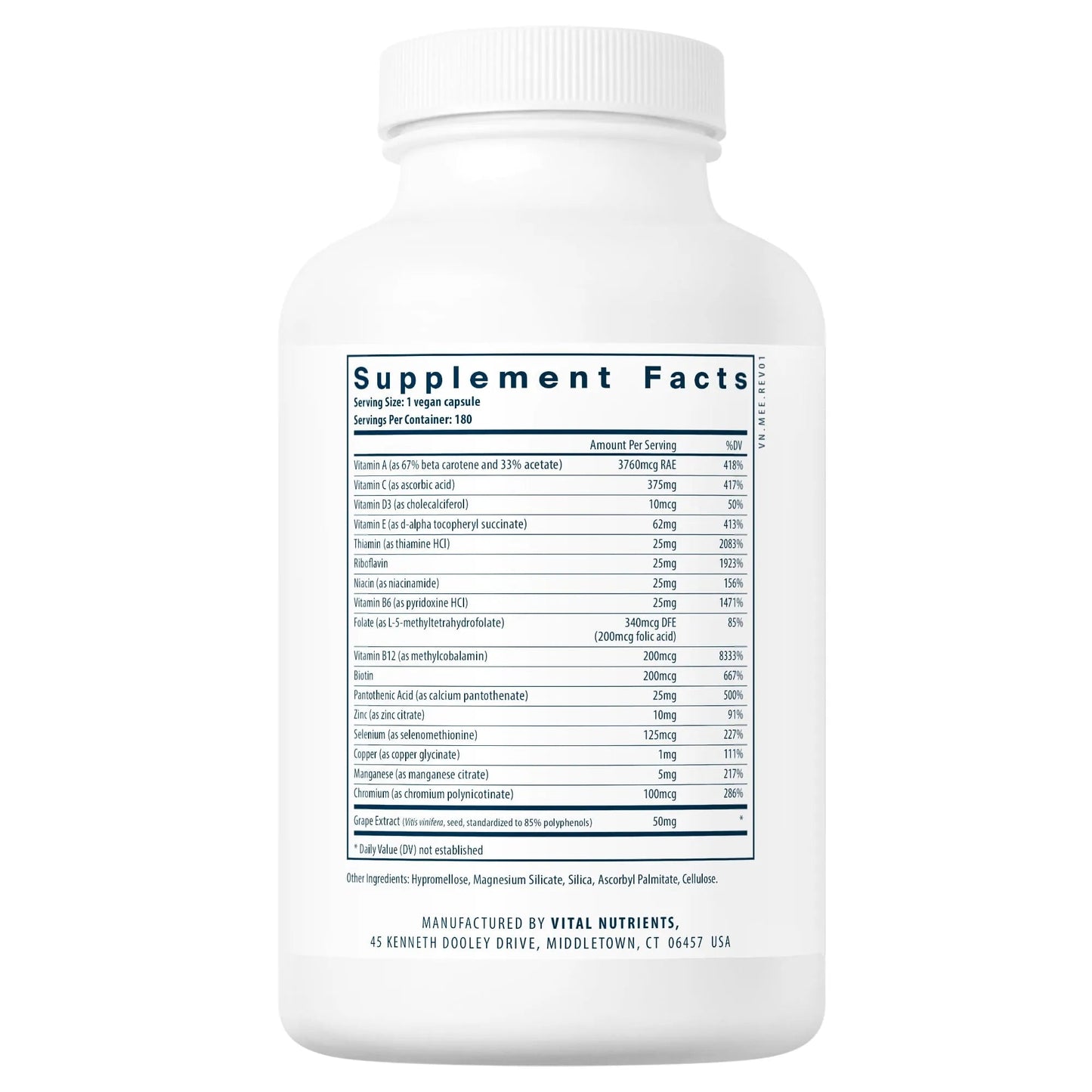Minimal and Essential® ANTIOXIDANT AND MULTI-VITAMIN FORMULA (Vital Nutrition) - HAPIVERI