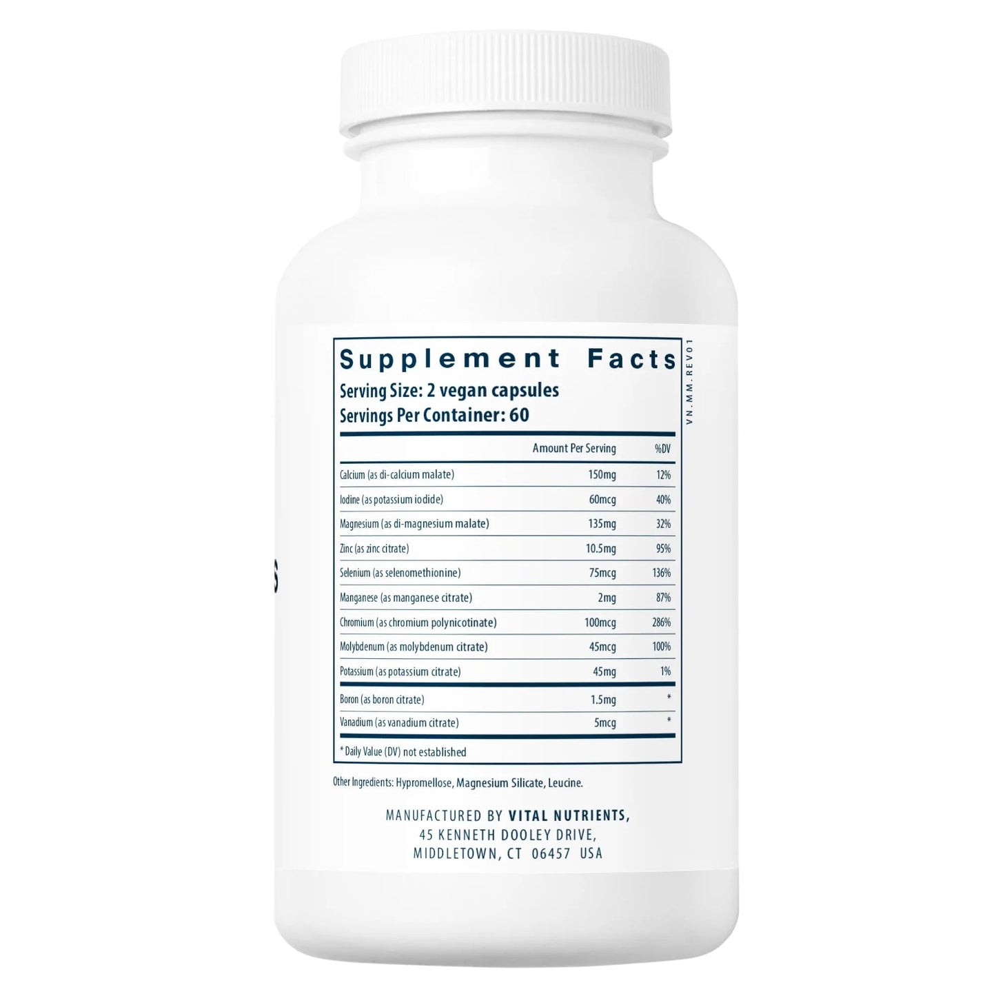Multi-Minerals Citrate/Malate Formula (No Copper or Iron)(Vital Nutrition) - HAPIVERI