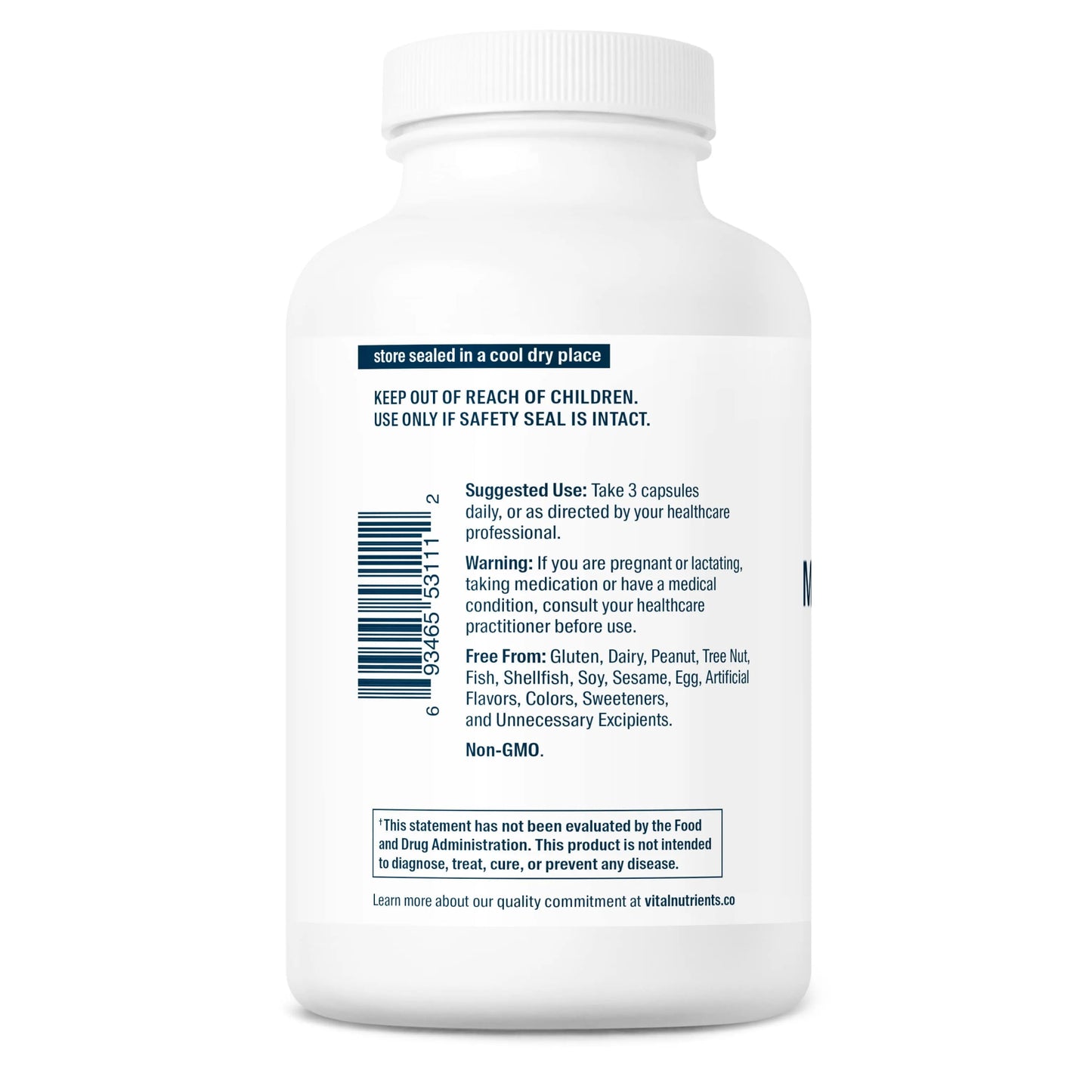 Multi-Nutrients 2 Citrate/Malate Formula (with Copper & without Iron)(Vital Nutrition) - HAPIVERI