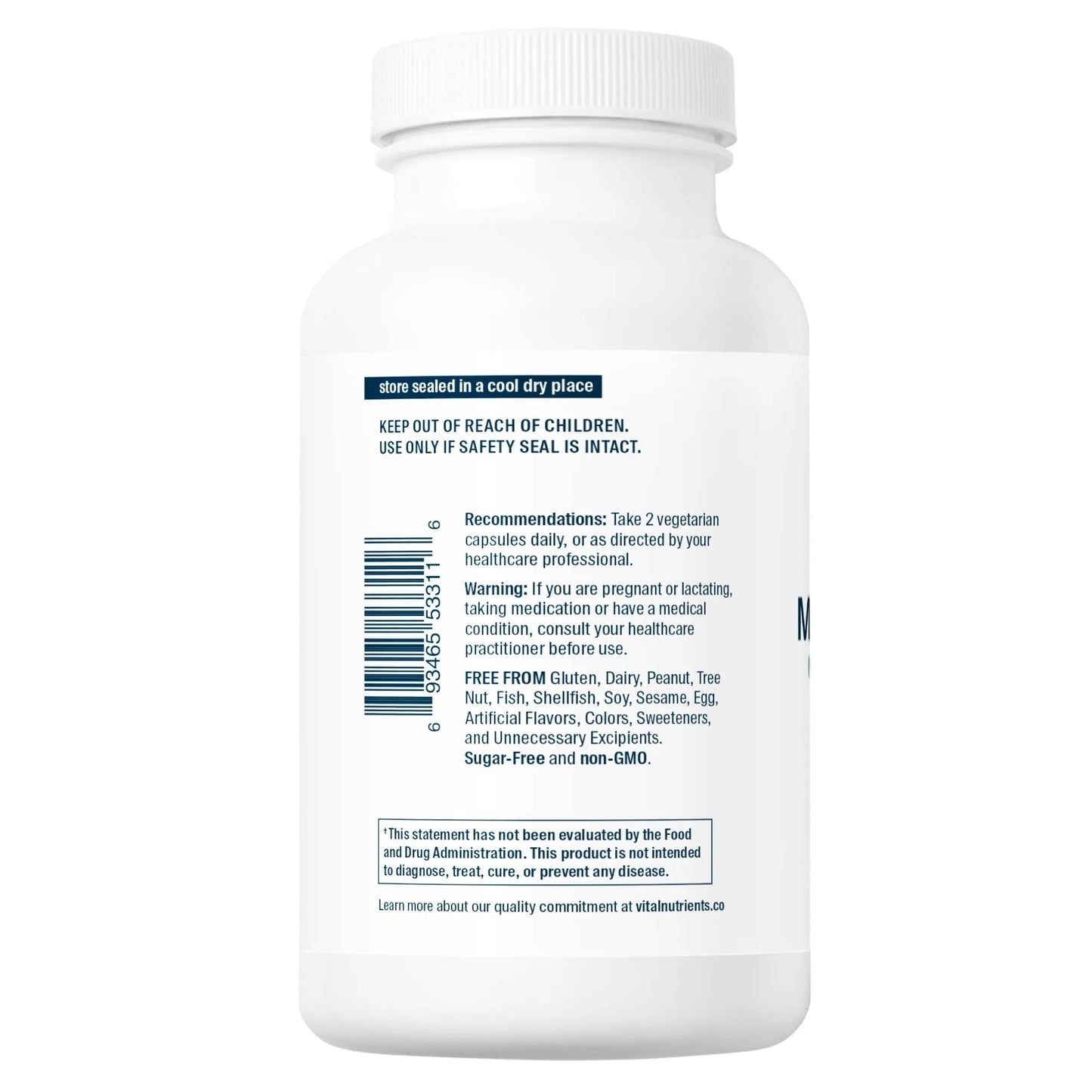 Multi-Nutrients 5 Ultra Antioxidant Formula (Boron, Copper, and Iron Free)(Vital Nutrition) - HAPIVERI