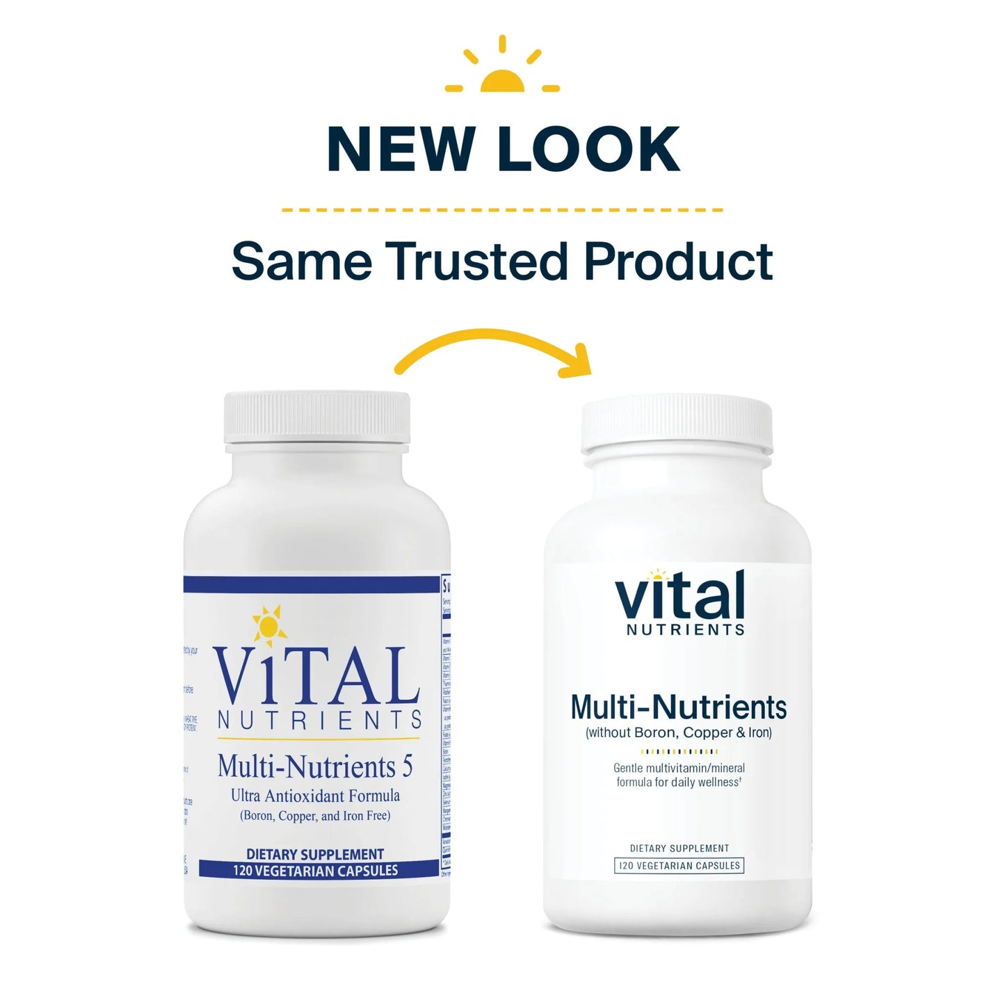 Multi-Nutrients 5 Ultra Antioxidant Formula (Boron, Copper, and Iron Free)(Vital Nutrition) - HAPIVERI