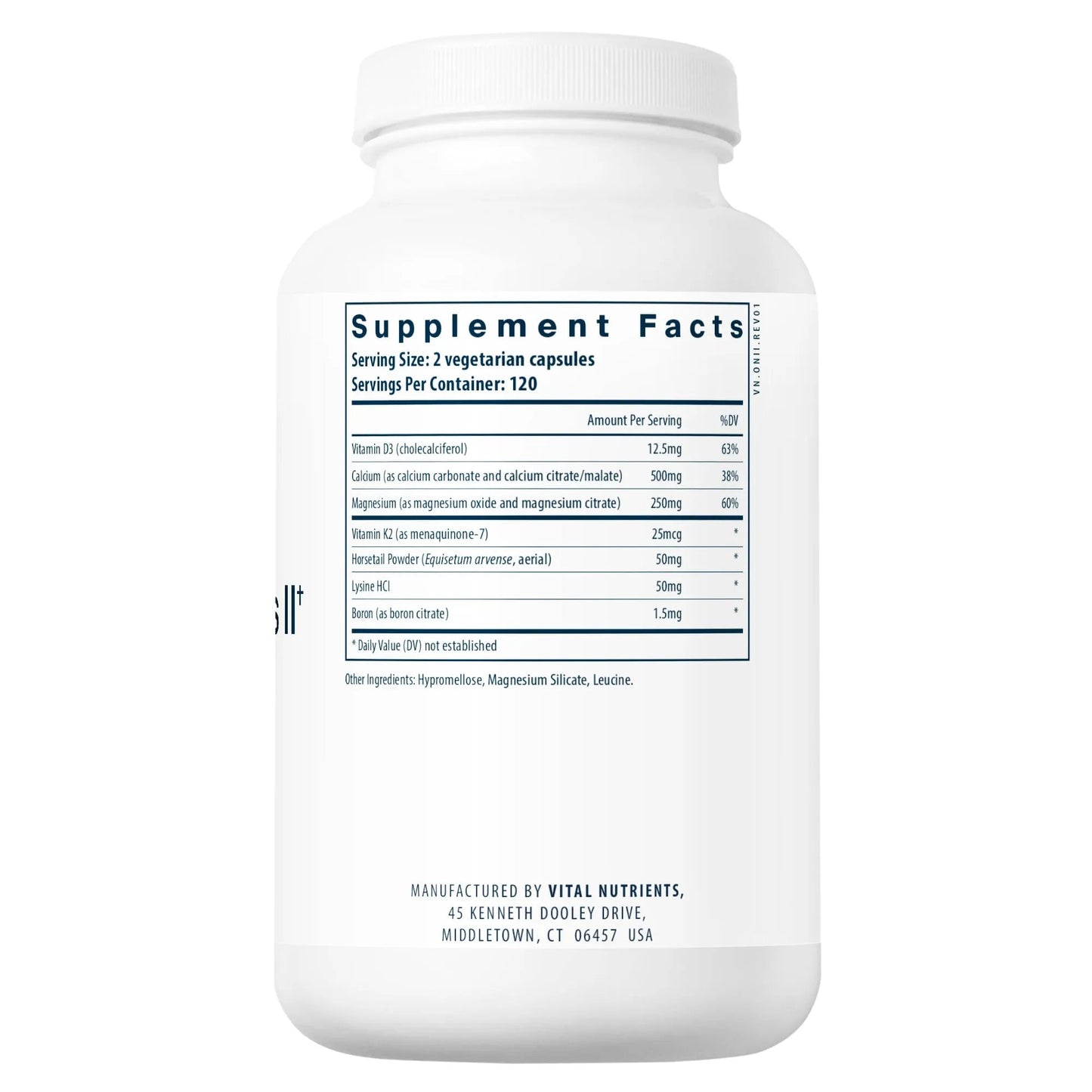Osteo-Nutrients II (with Vitamin K2-7) (Vital Nutrition) - HAPIVERI