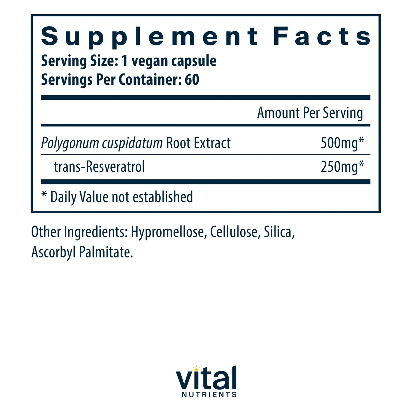 Resveratrol(Vital Nutrition) - HAPIVERI