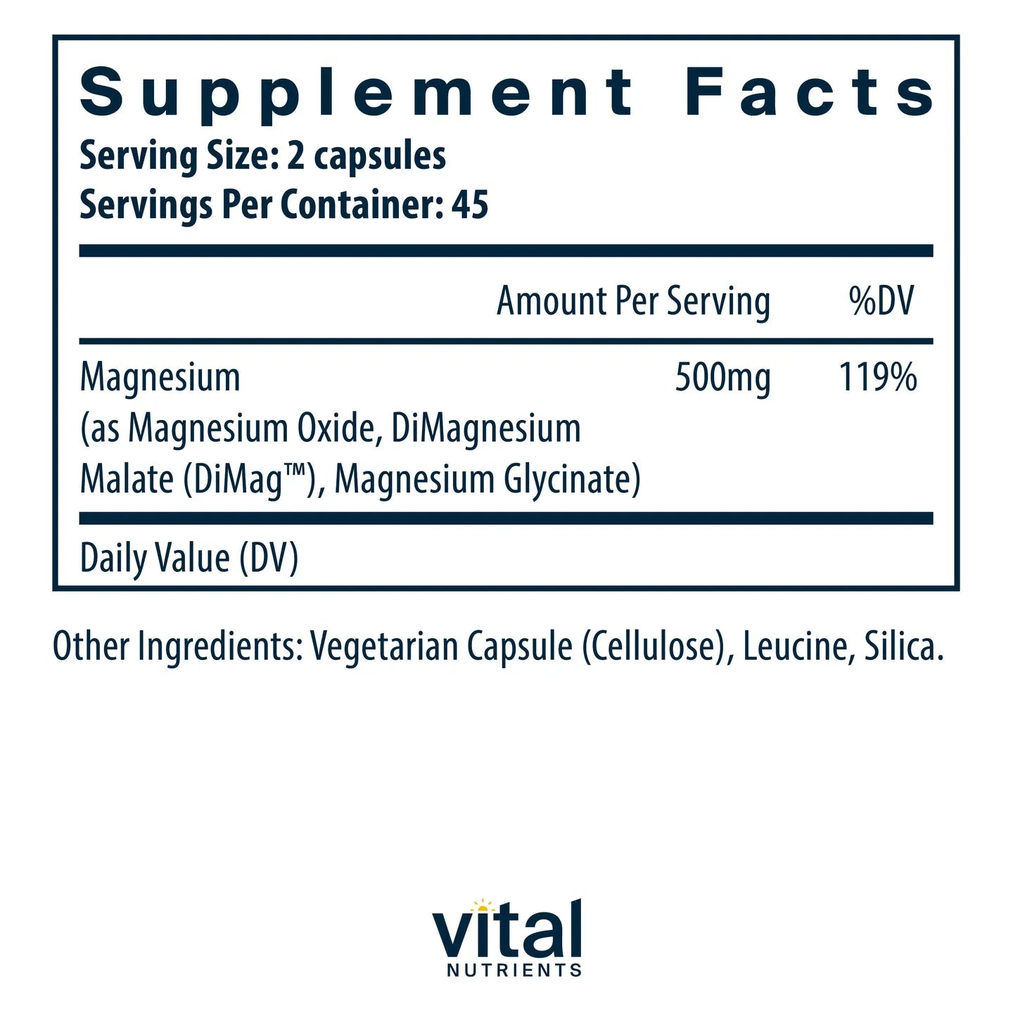 Triple Mag 250mg(Vital Nutrition) - HAPIVERI