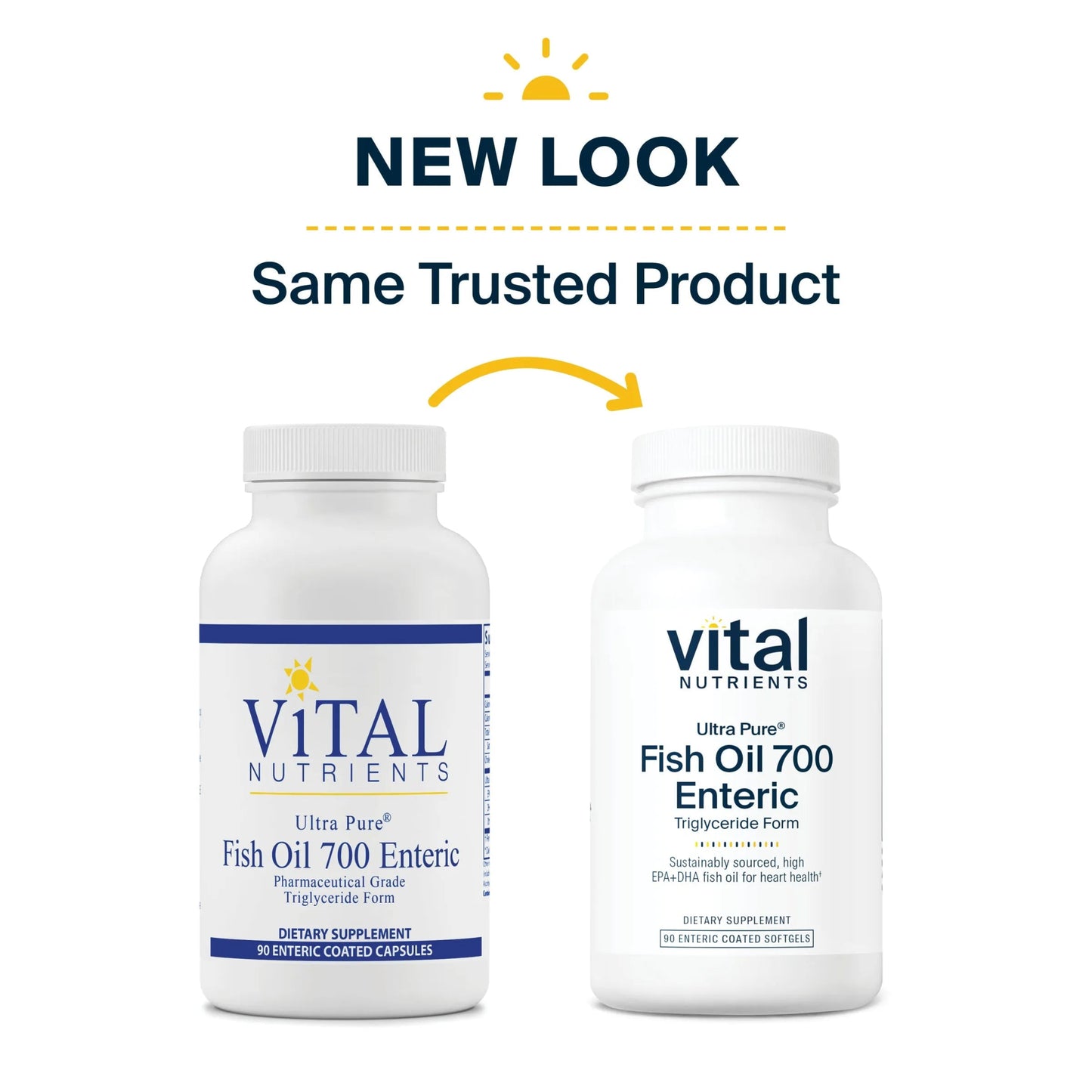 Ultra Pure® Fish Oil 700 Enteric Pharmaceutical Grade Triglyceride Form (Vital Nutrition) - HAPIVERI