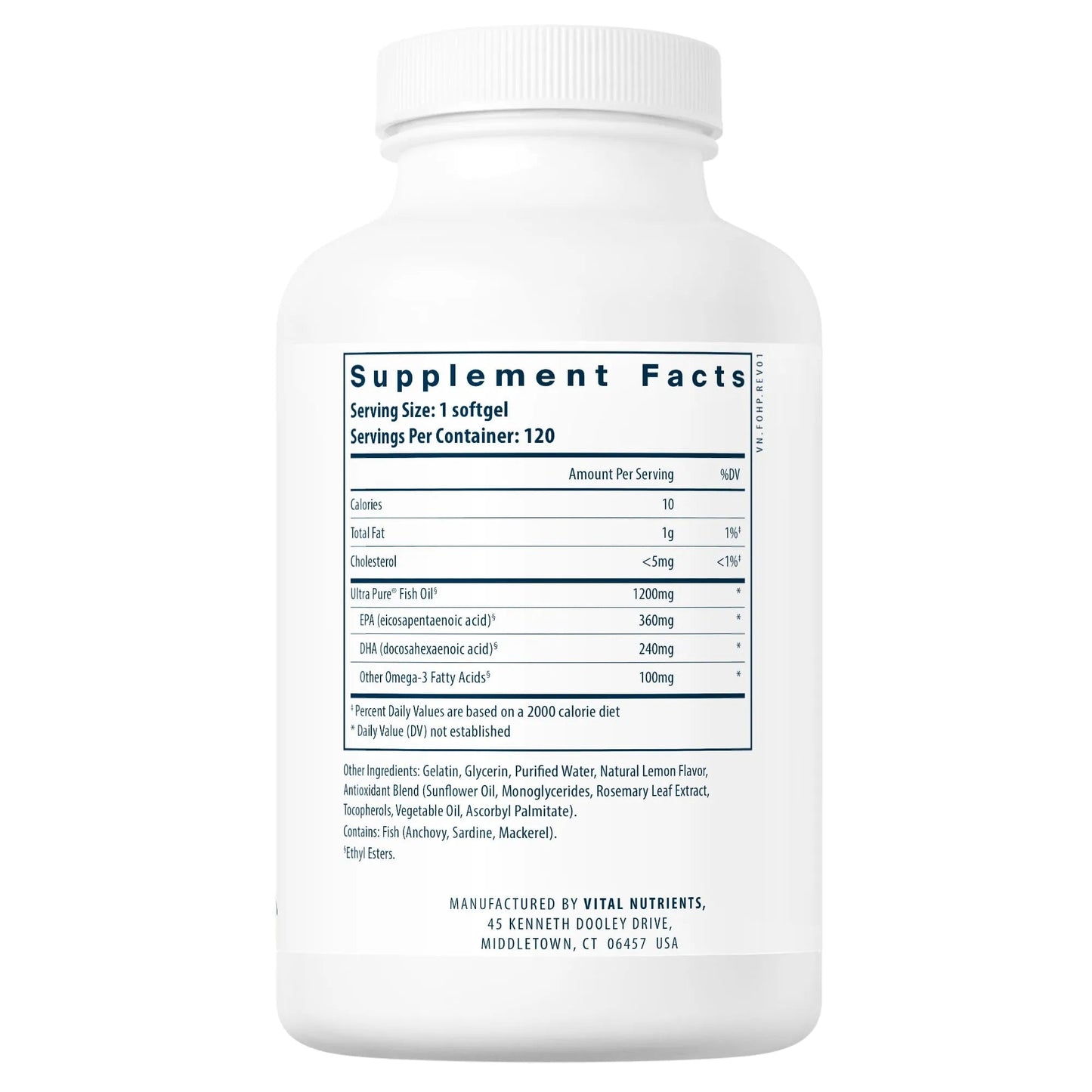 Ultra Pure® Fish Oil 700 Pharmaceutical Grade(Vital Nutrition) - HAPIVERI