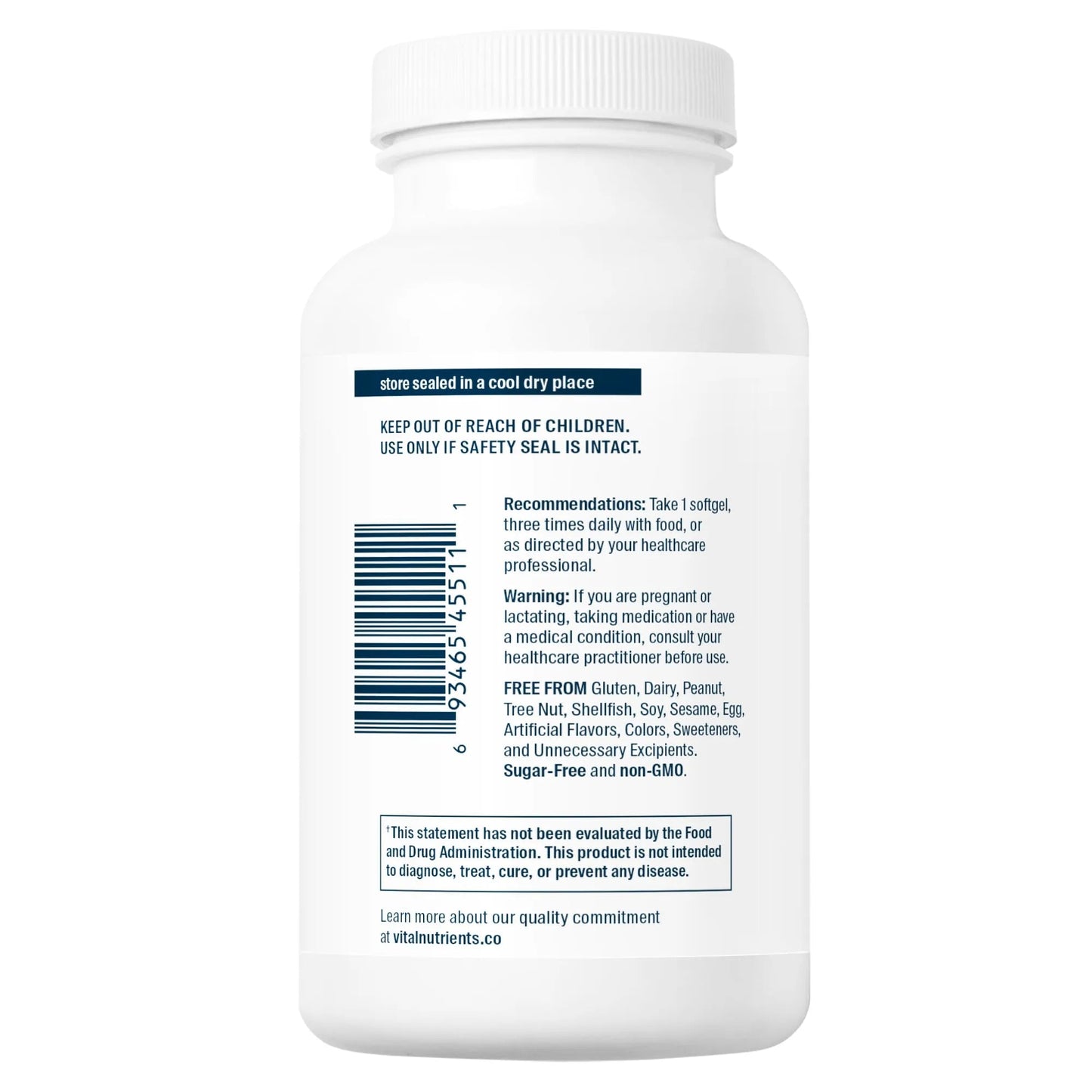 Ultra Pure®Fish Oil 800 Pharmaceutical Grade (Vital Nutrition) - HAPIVERI