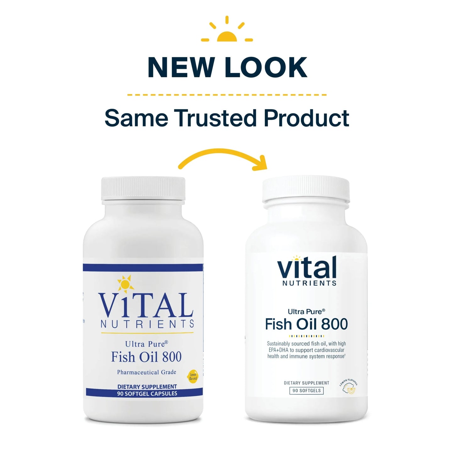 Ultra Pure®Fish Oil 800 Pharmaceutical Grade (Vital Nutrition) - HAPIVERI