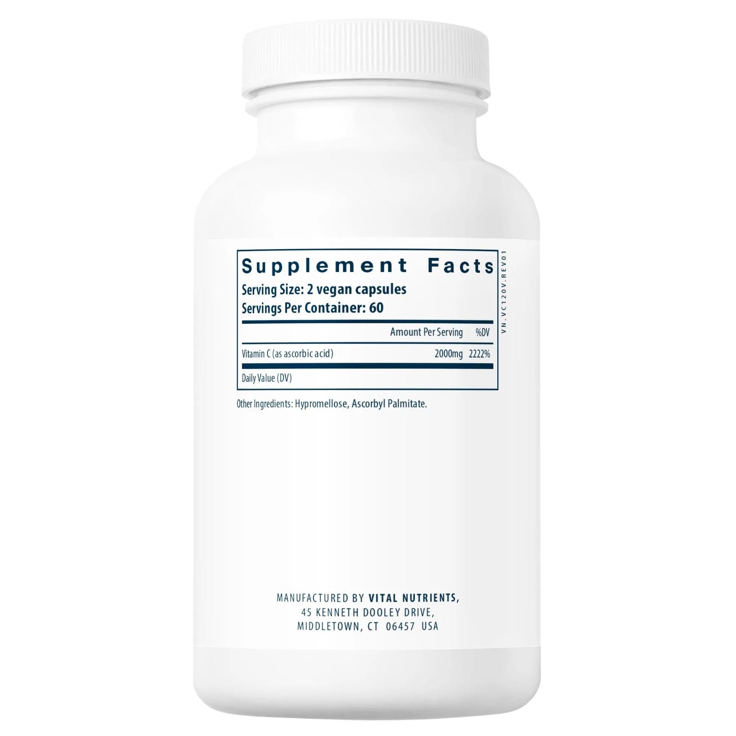 Vitamin C (100% pure ascorbic acid) 1000mg(Vital Nutrition) - HAPIVERI