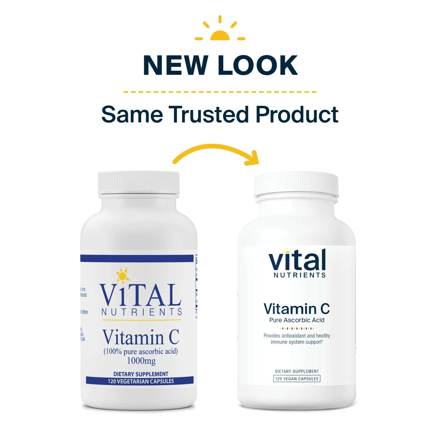 Vitamin C (100% pure ascorbic acid) 1000mg(Vital Nutrition) - HAPIVERI